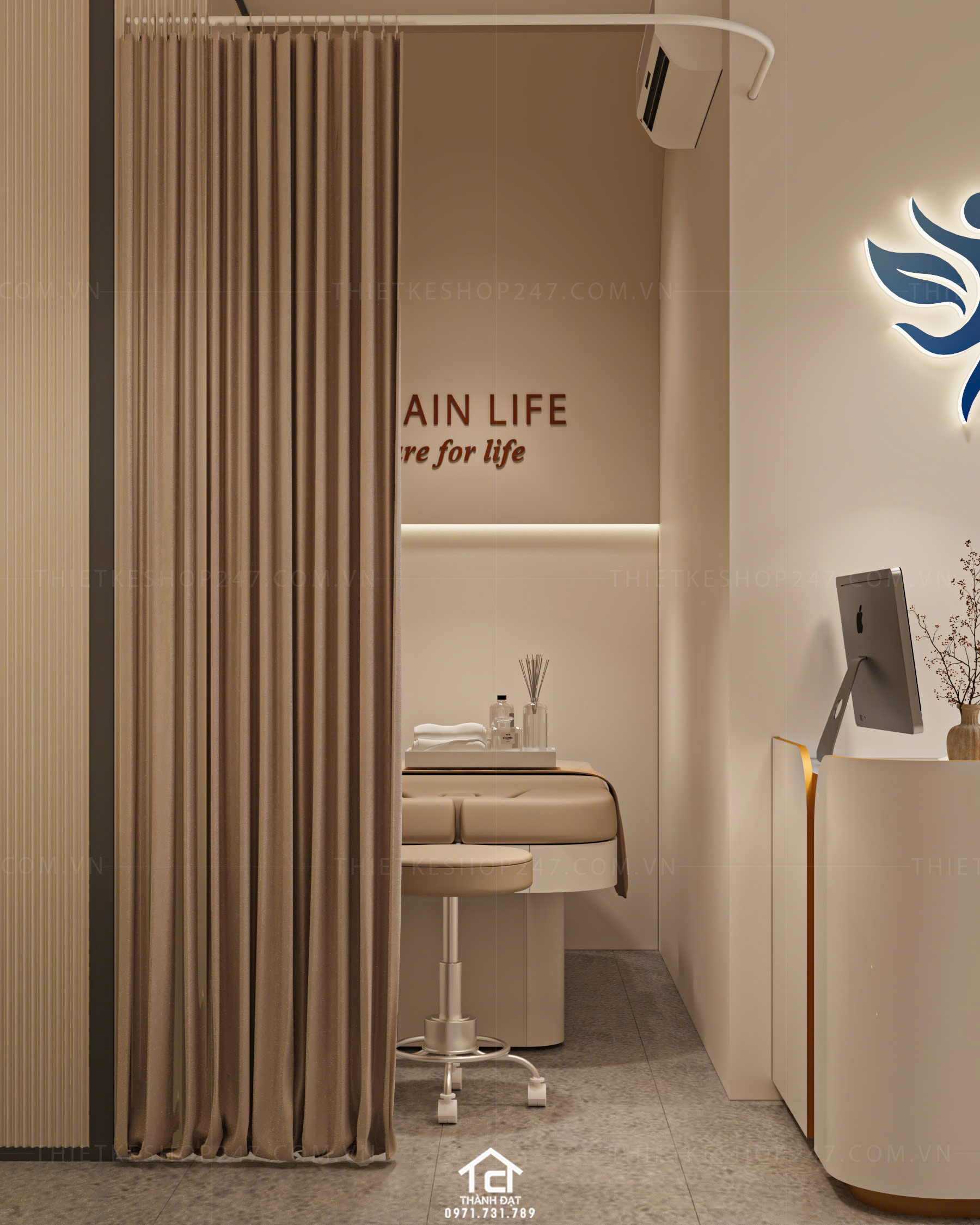 Thiết kế spa đẹp năng động