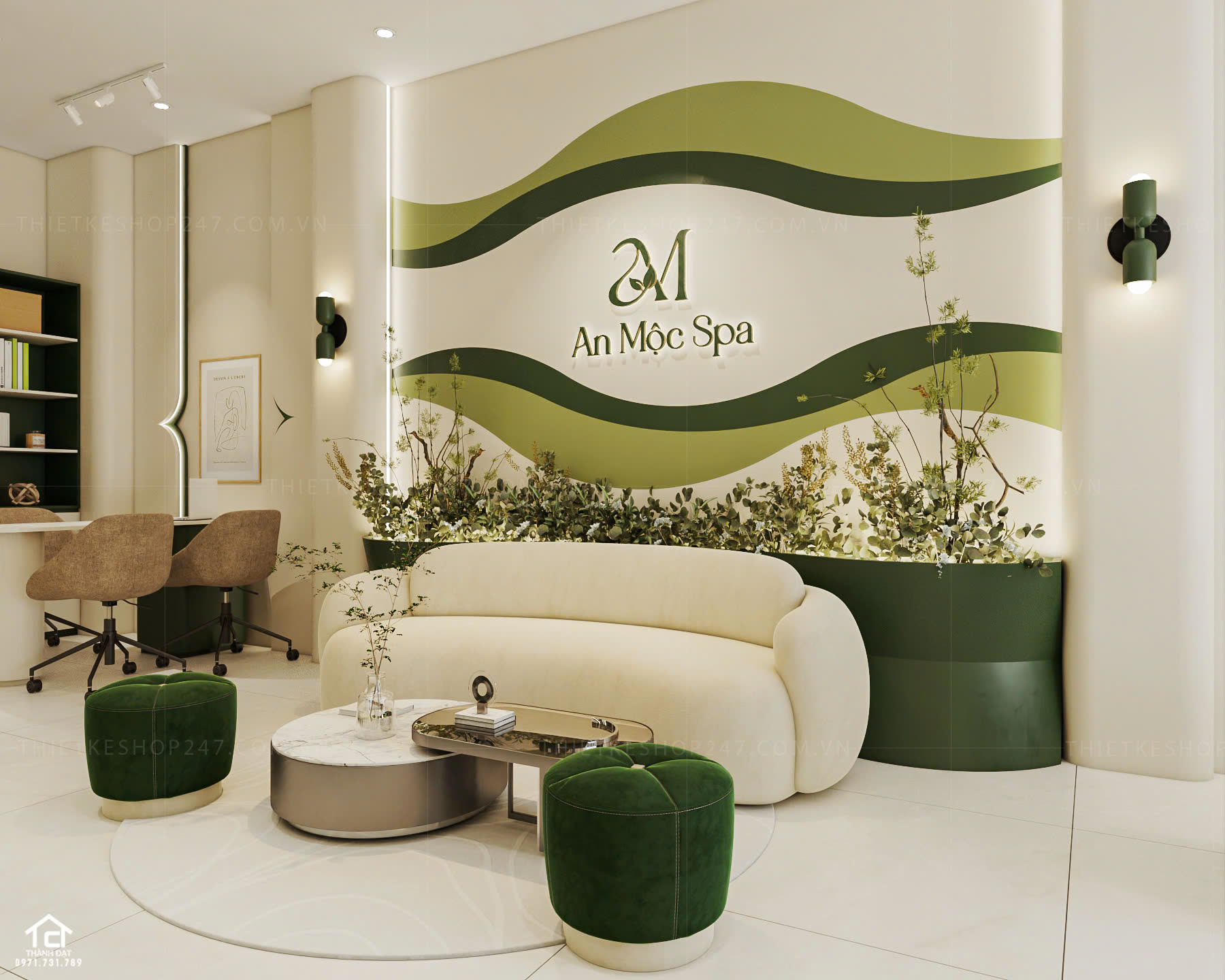thiết kế spa đẹp nổi bật