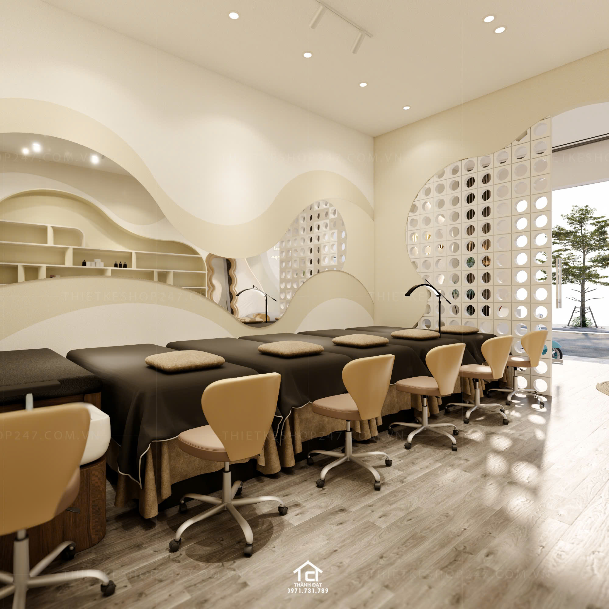 thiết kế spa đẹp nổi bật