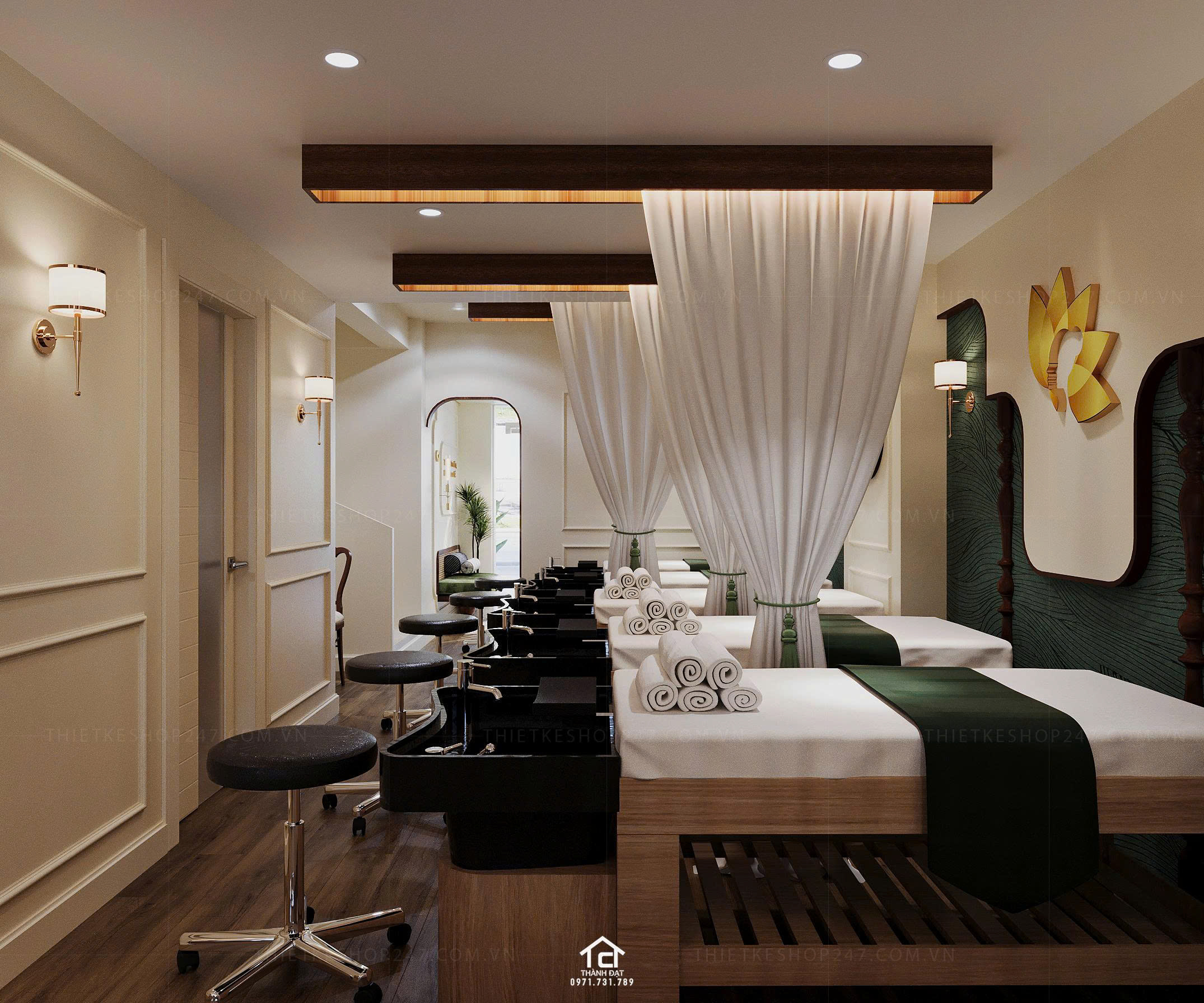 thiết kế spa đẹp nổi bật