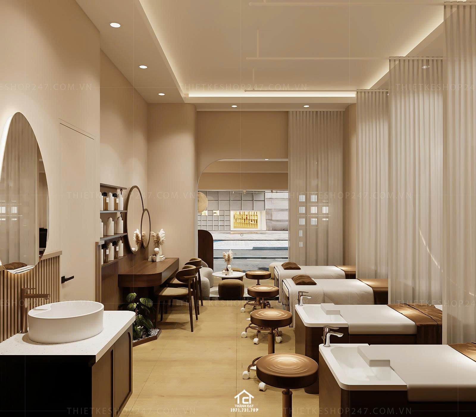 thiết kế spa đẹp nổi bật