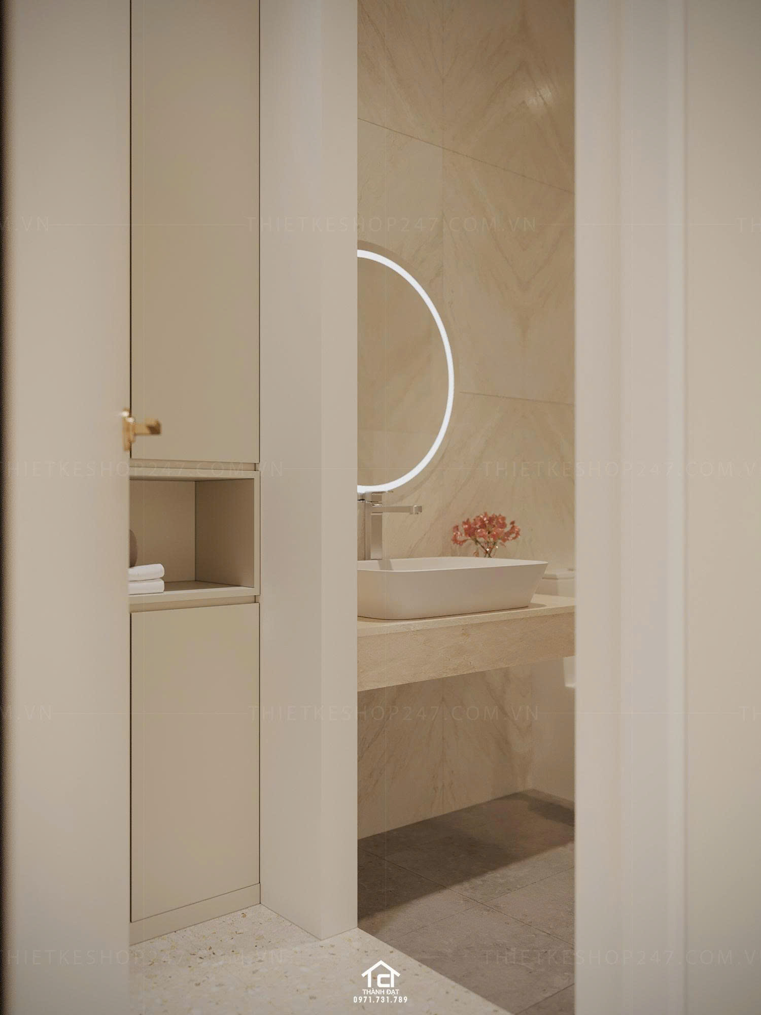 thiết kế spa đẹp nữ tính