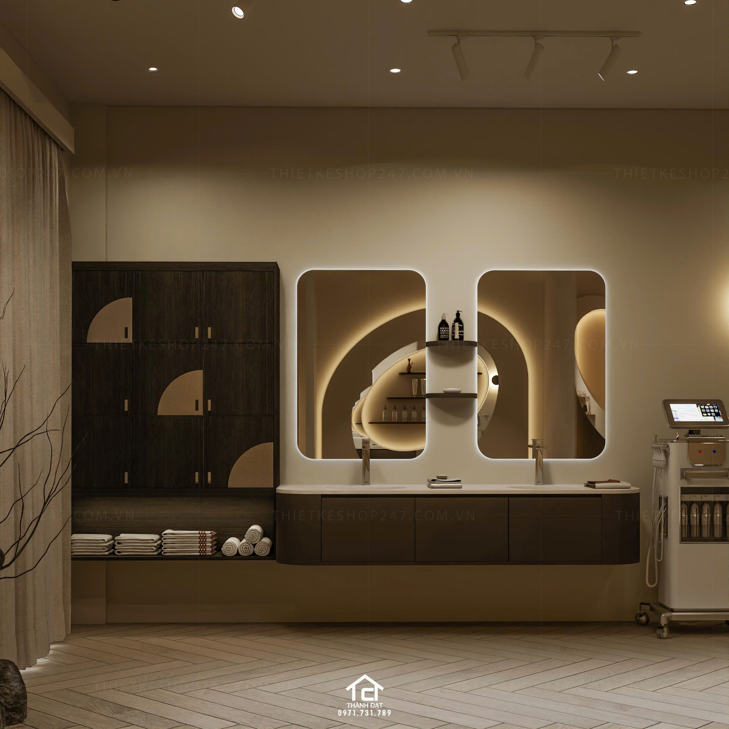 thiết kế spa đẹp nhẹ nhàng