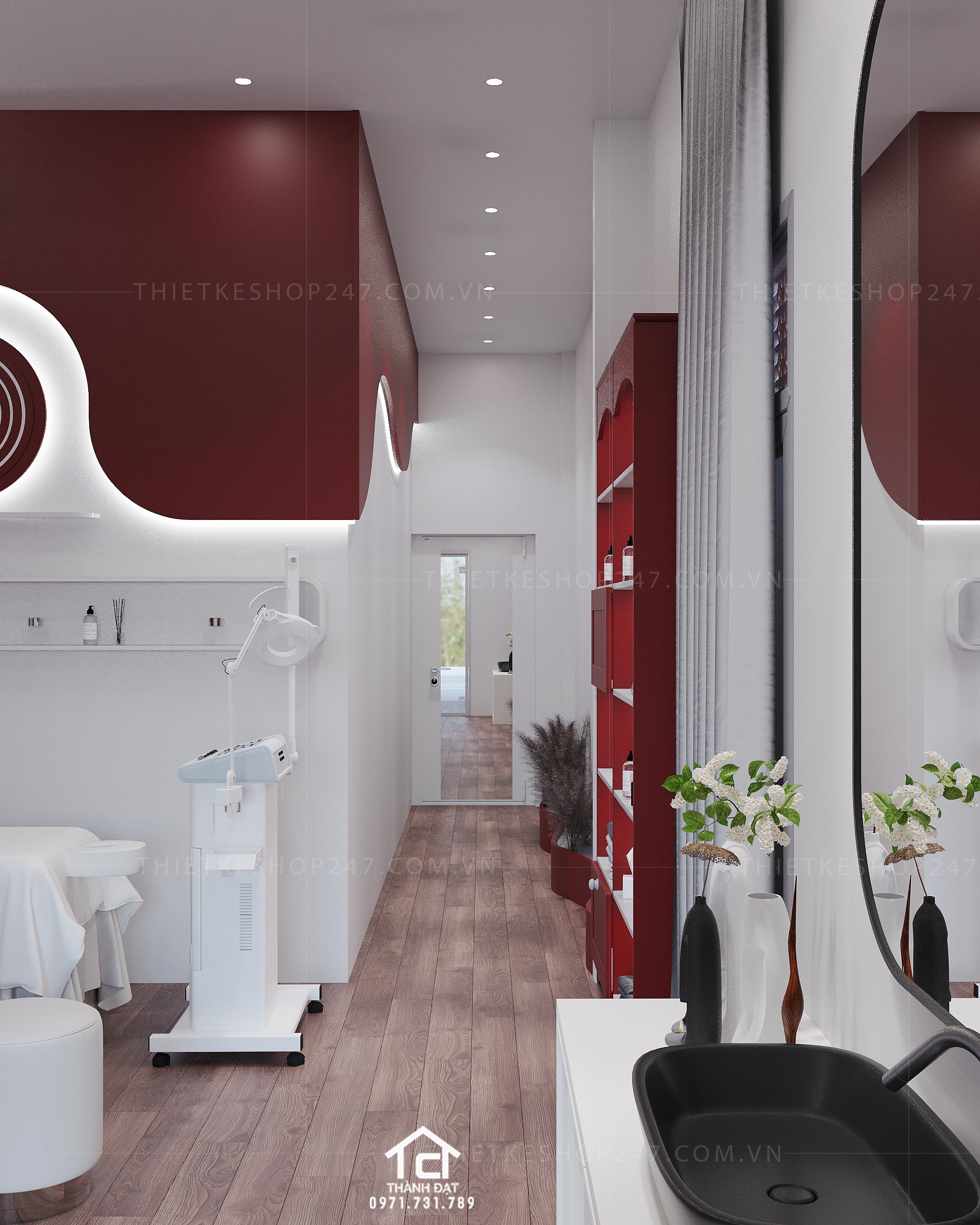 thiết kế spa đẹp nhiều sáng tạo