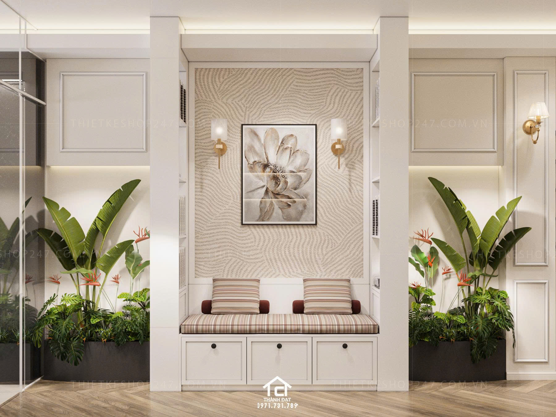 thiết kế spa đẹp nữ tính