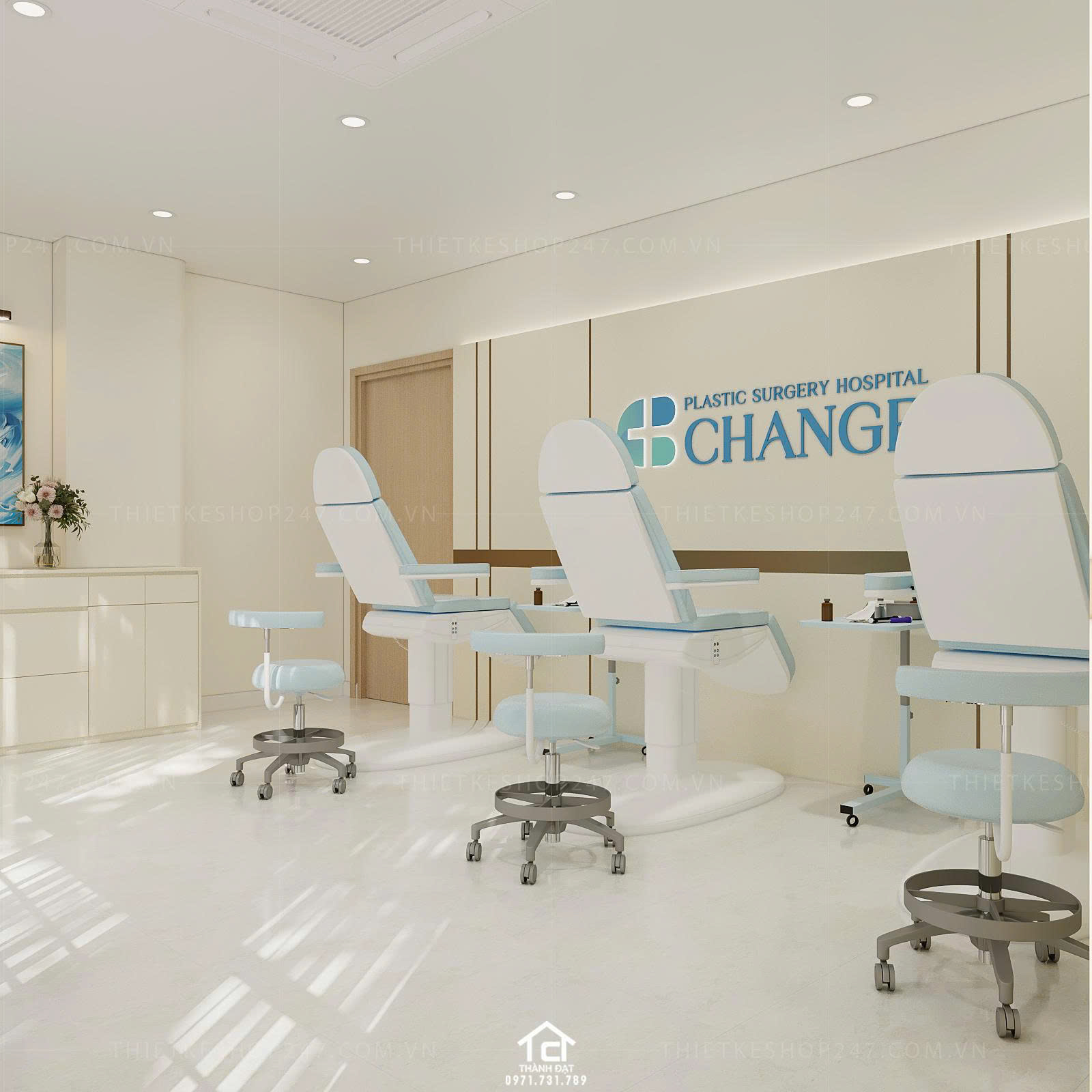 thiết kế spa đẹp phong cách