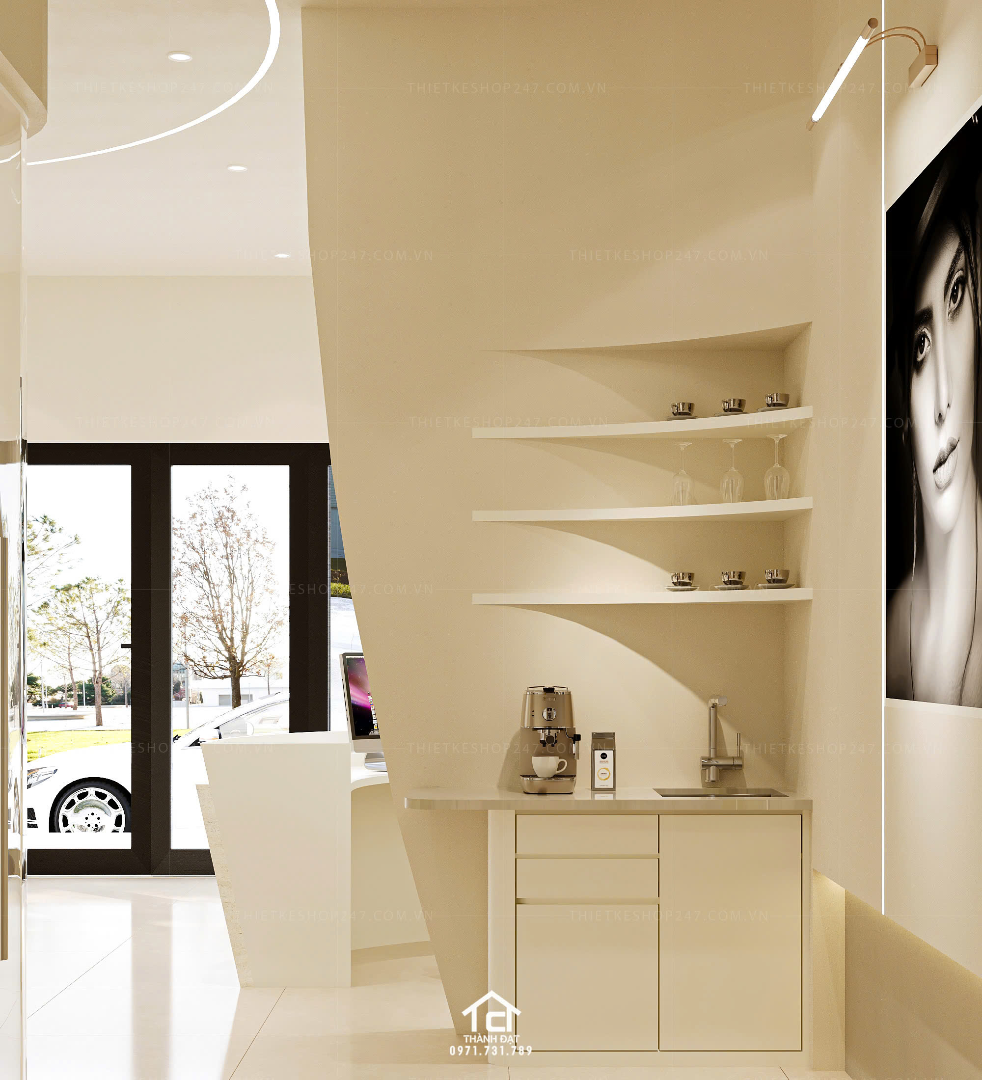 thiết kế spa đẹp rộng lớn