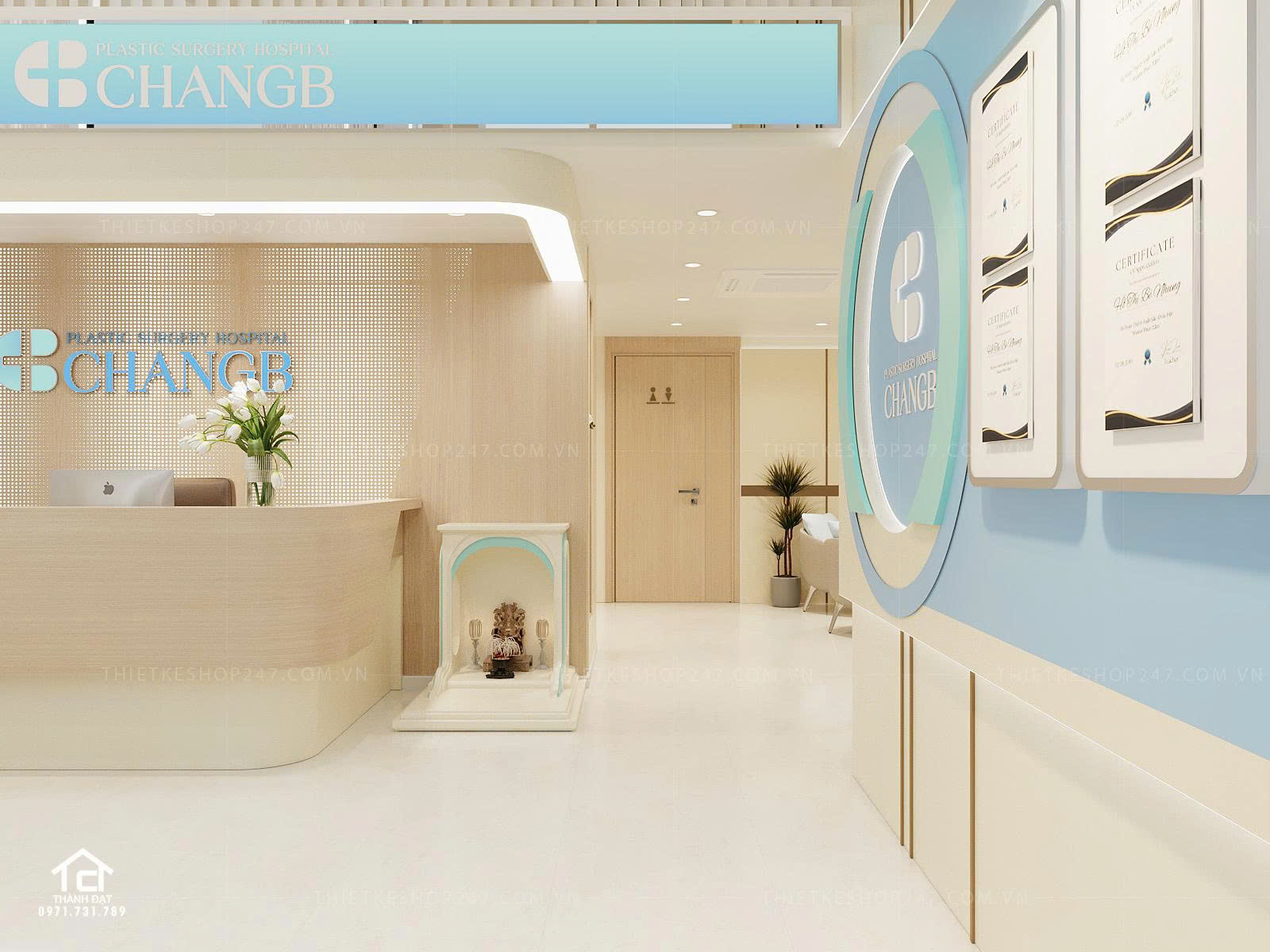 Thiết kế spa đẹp rộng lớn