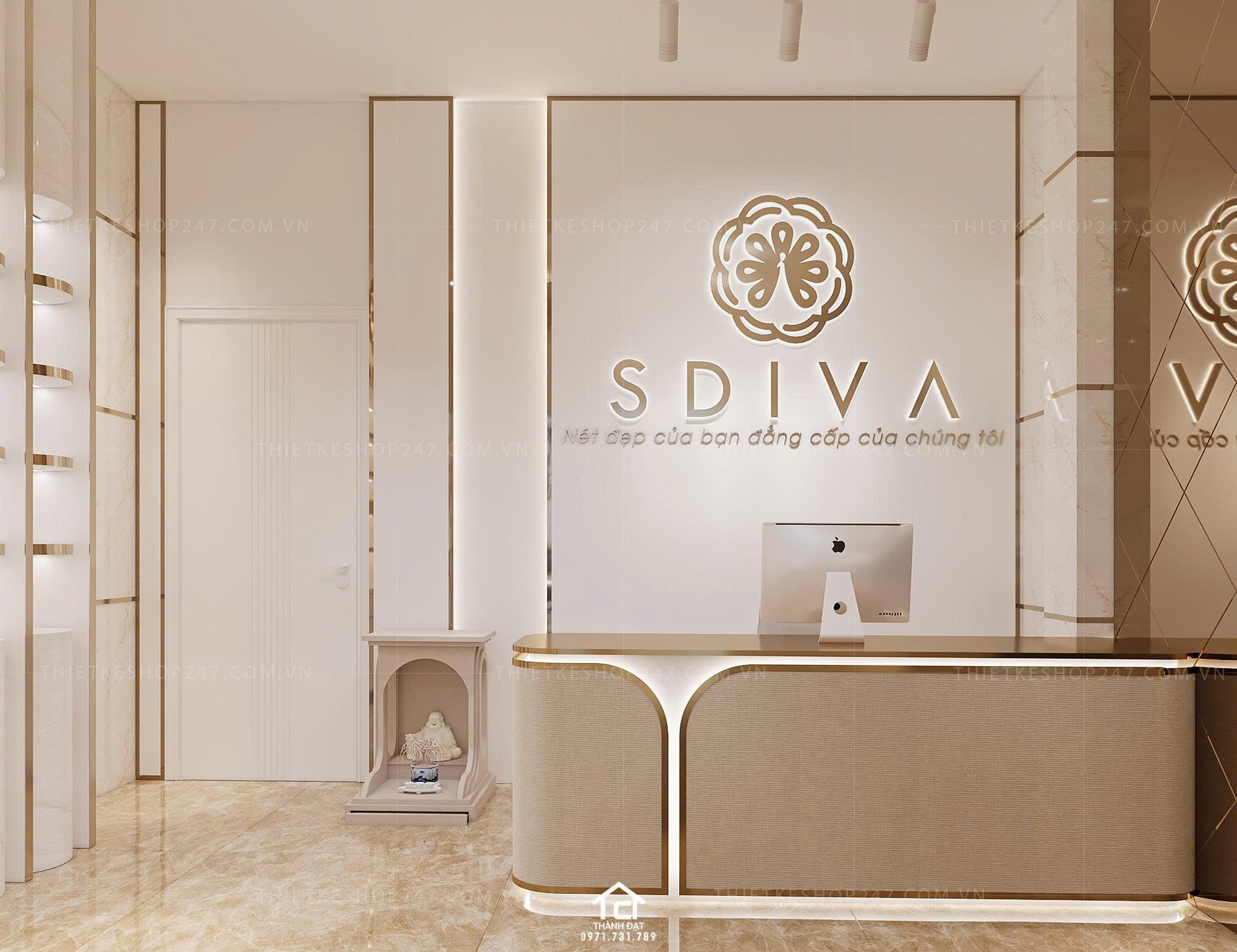 thiết kế spa đẹp sáng tạo