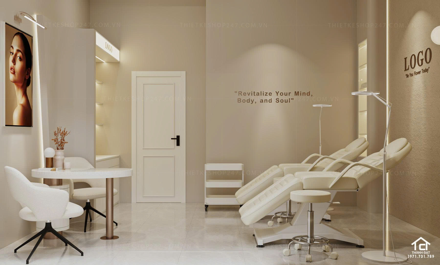 thiết kế spa đẹp sáng tạo