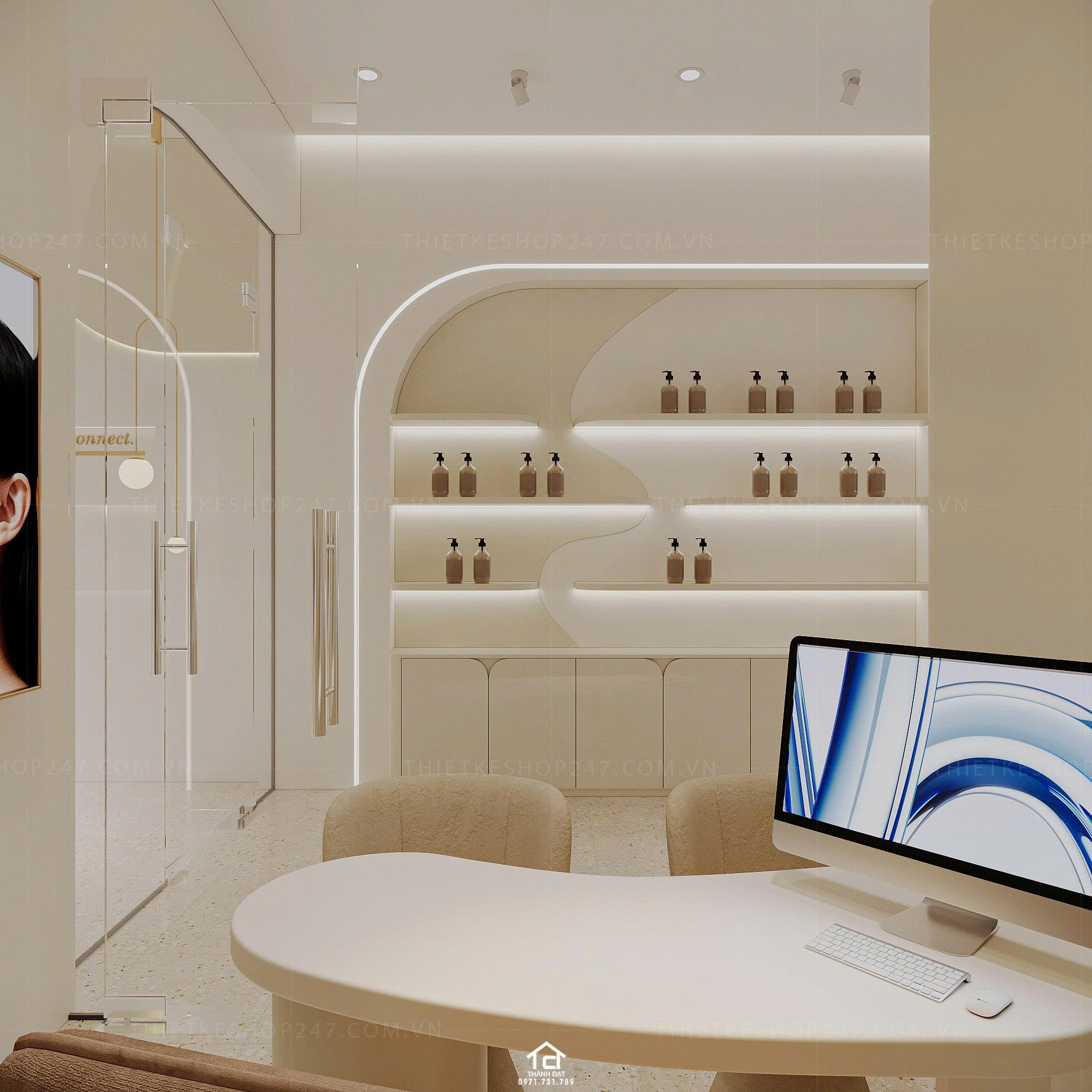 thiết kế spa đẹp sáng tạo