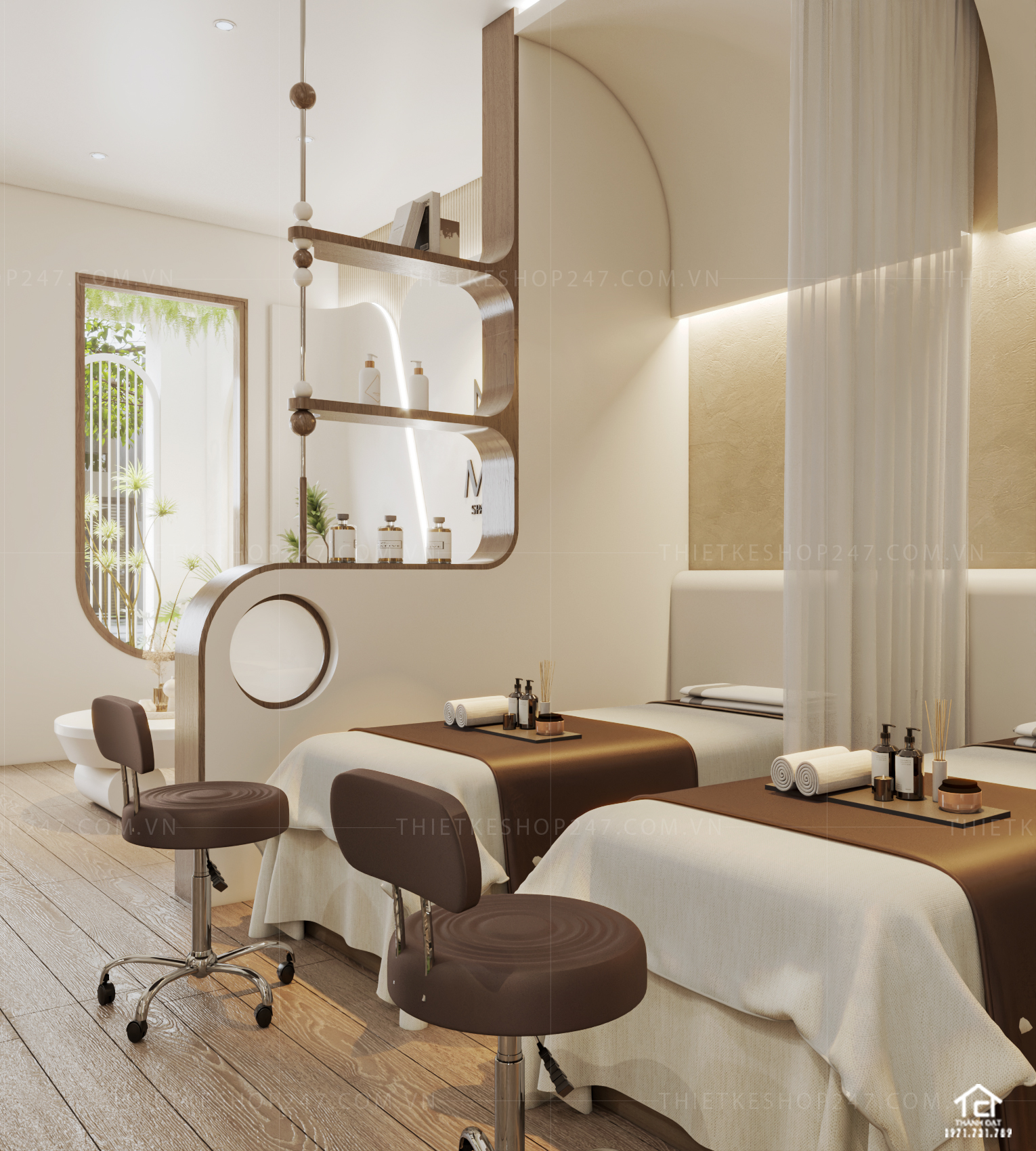 thiết kế spa đẹp sáng tạo