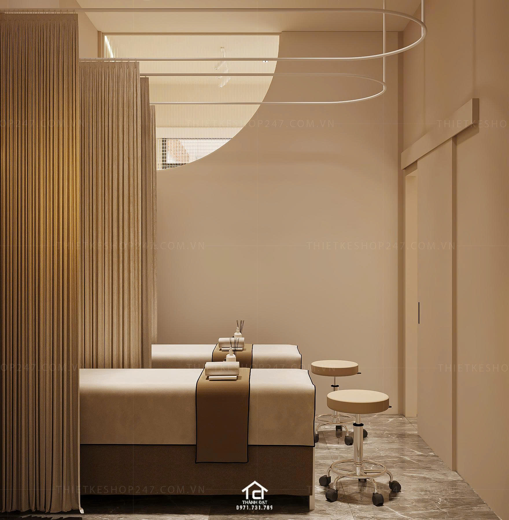 thiết kế spa đẹp sáng tạo