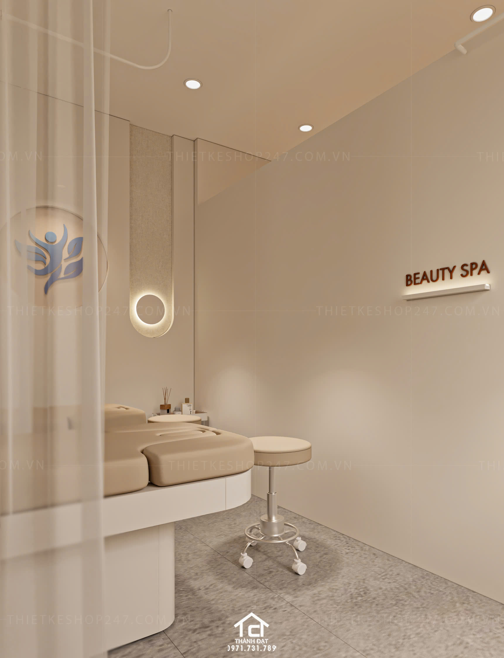 Thiết kế spa đẹp sang chảnh