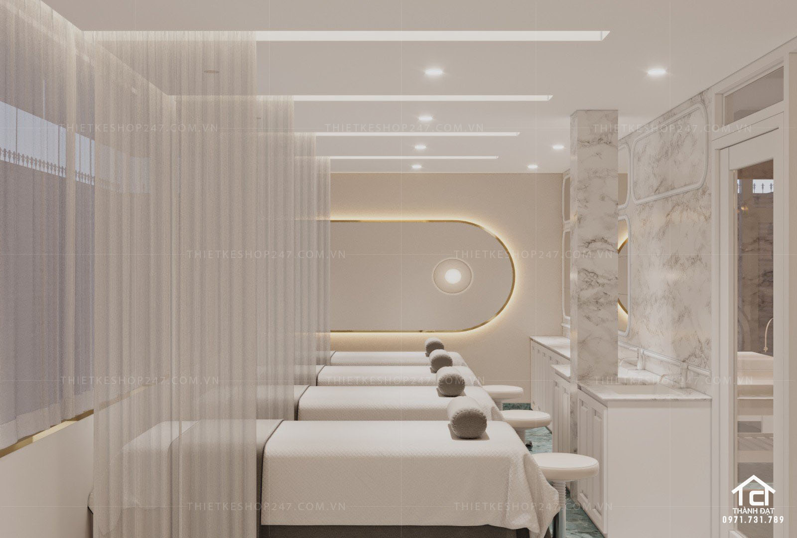 Thiết kế spa đẹp sang trọng – LUAN BEAUTY SPA