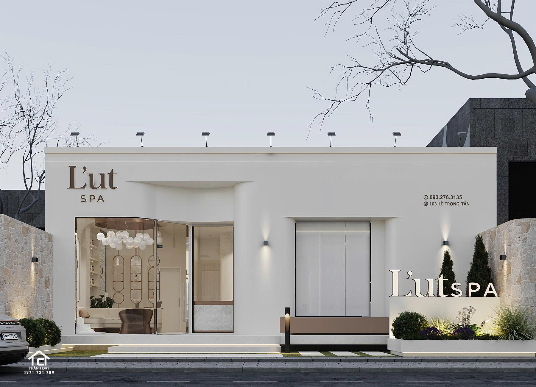 thiết kế spa đẹp sang trọng