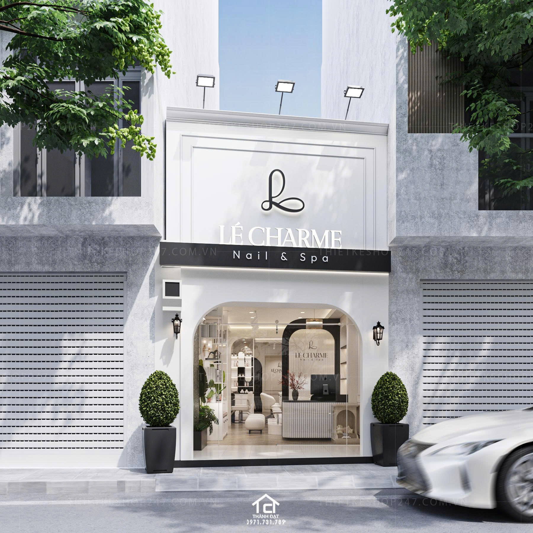 thiết kế spa đẹp sang trọng