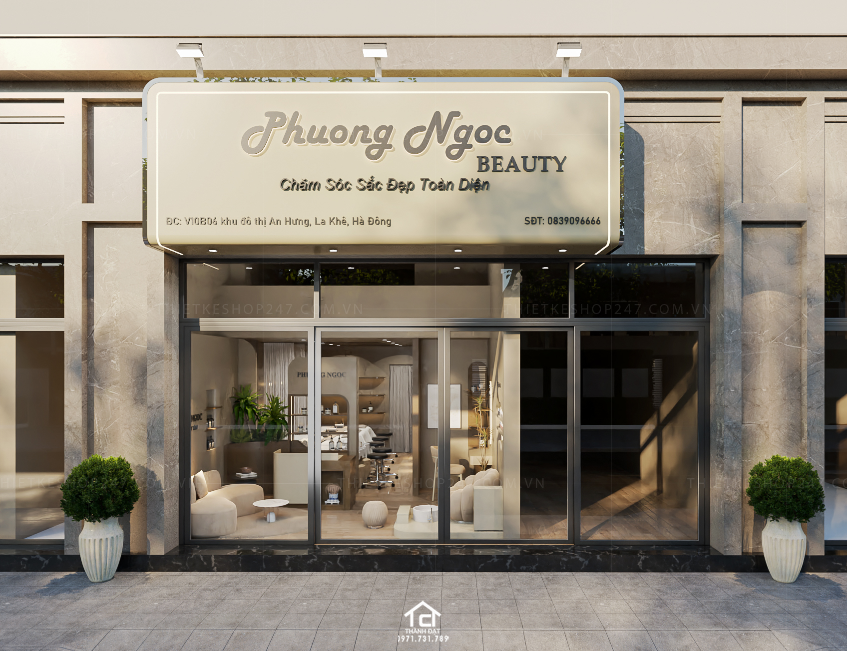 Thiết kế spa đẹp sang trọng