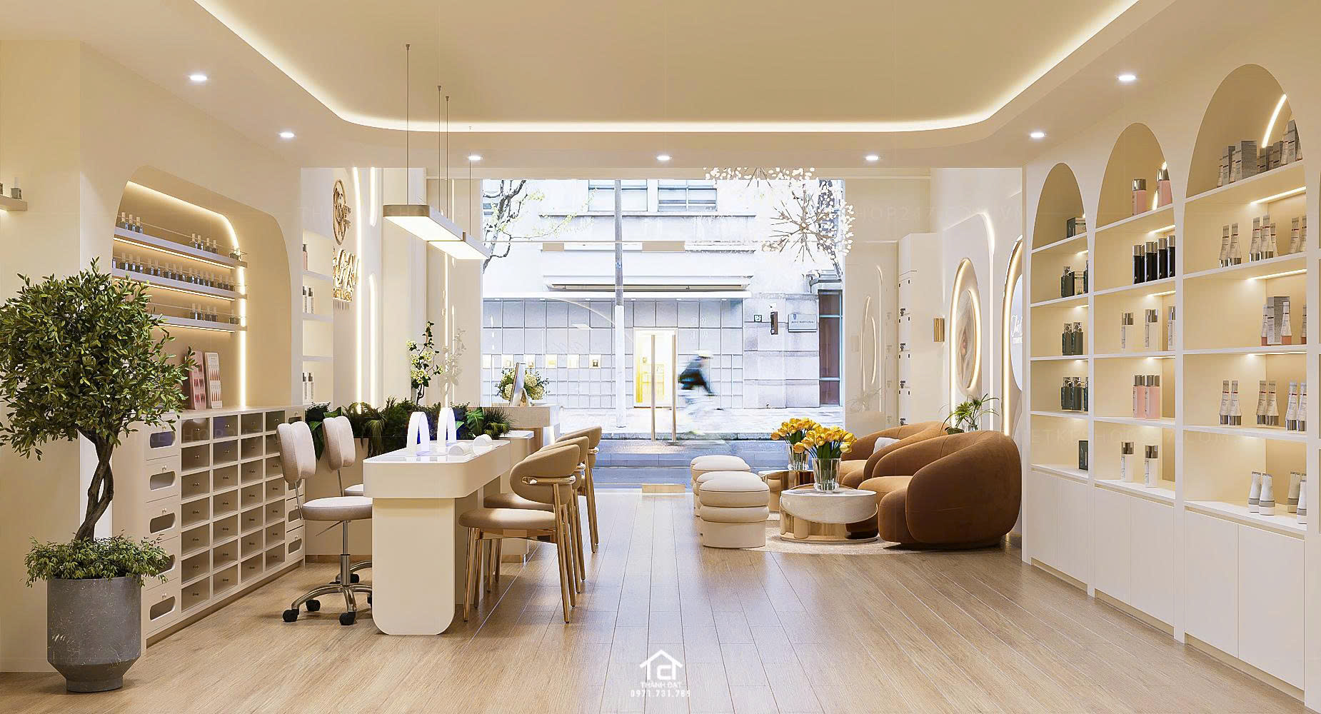 thiết kế spa đẹp sang trọng