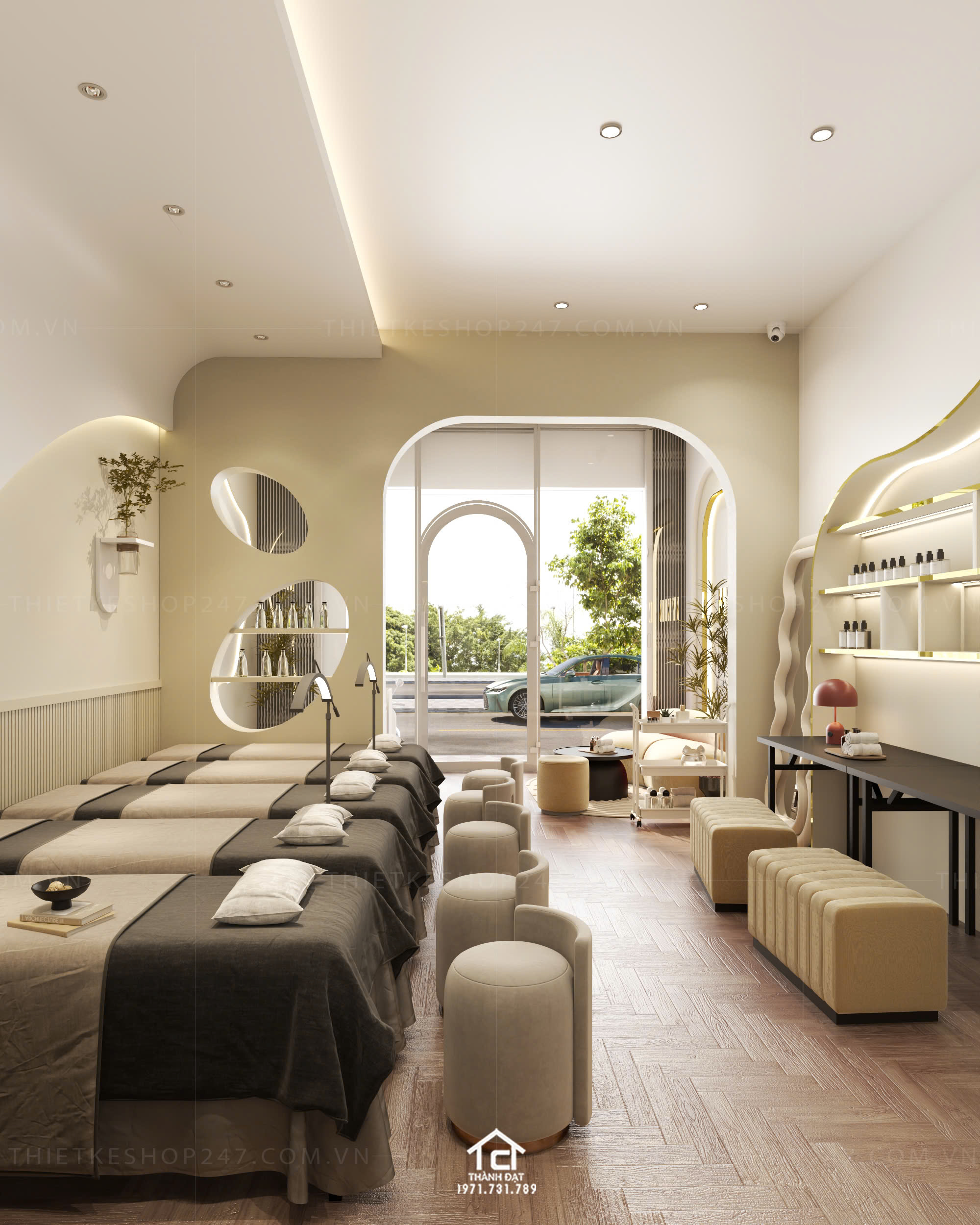Thiết kế spa đẹp tinh tế và sang trọng – Mỹ Kim