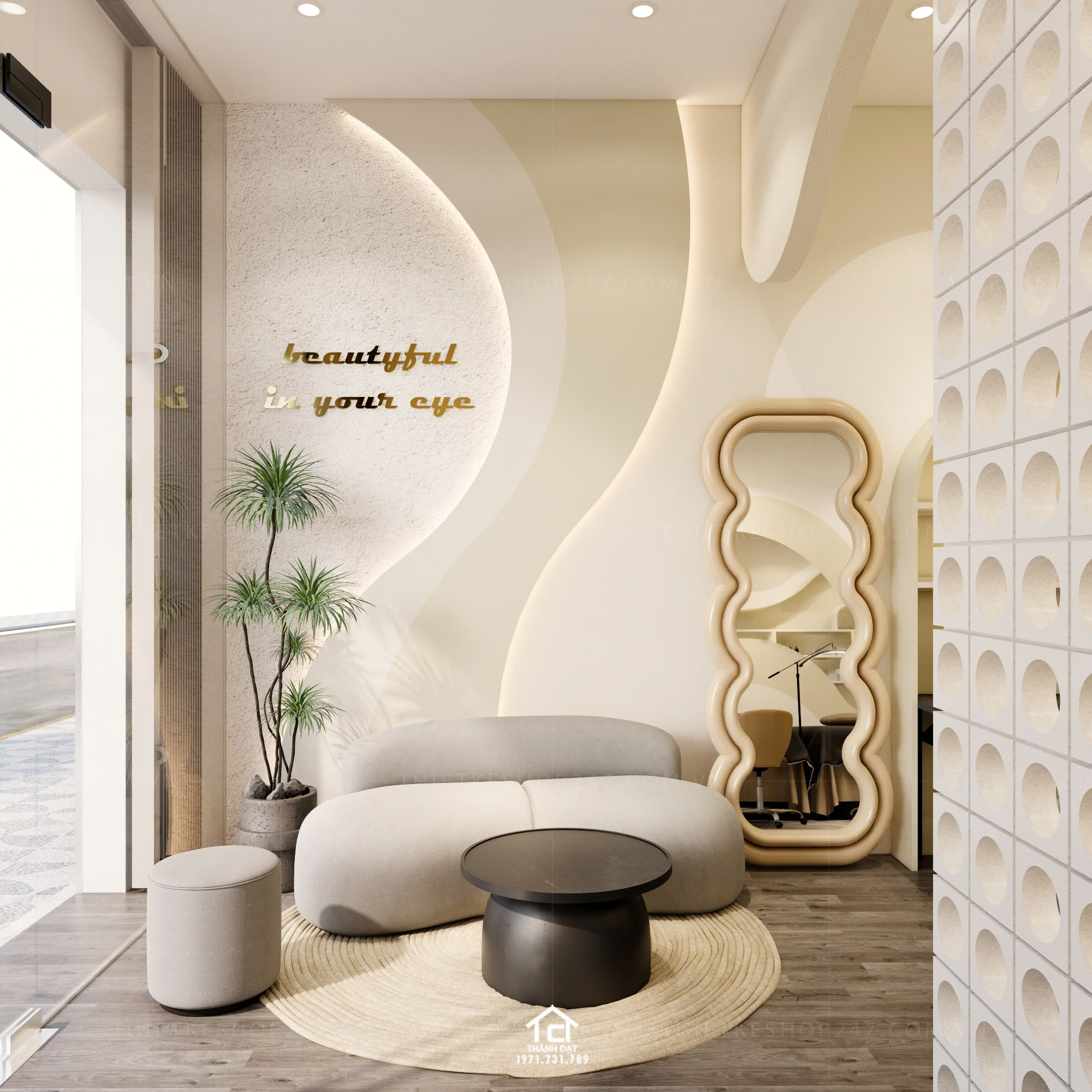 thiết kế spa đẹp sinh động