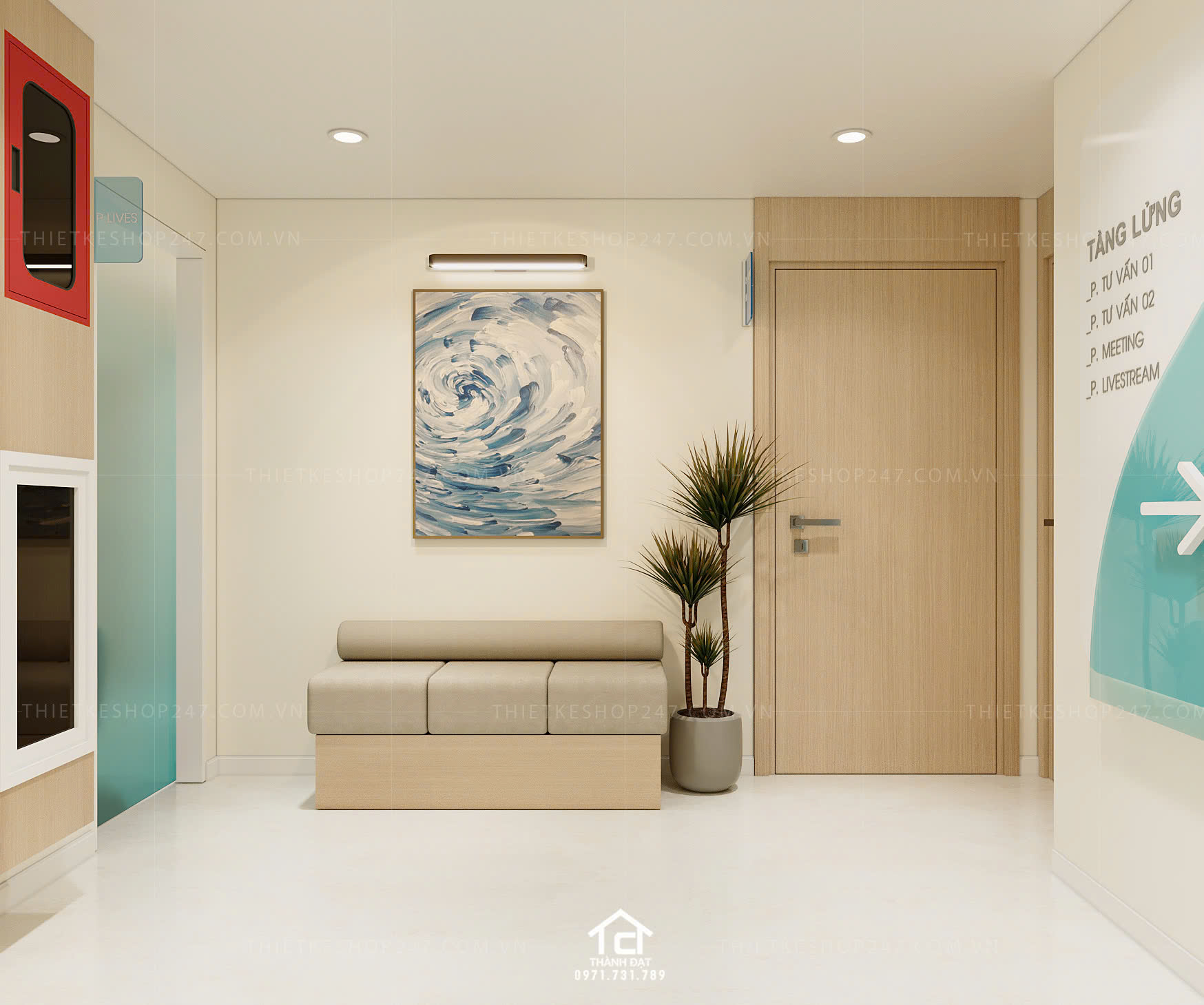 thiết kế spa đẹp sinh động