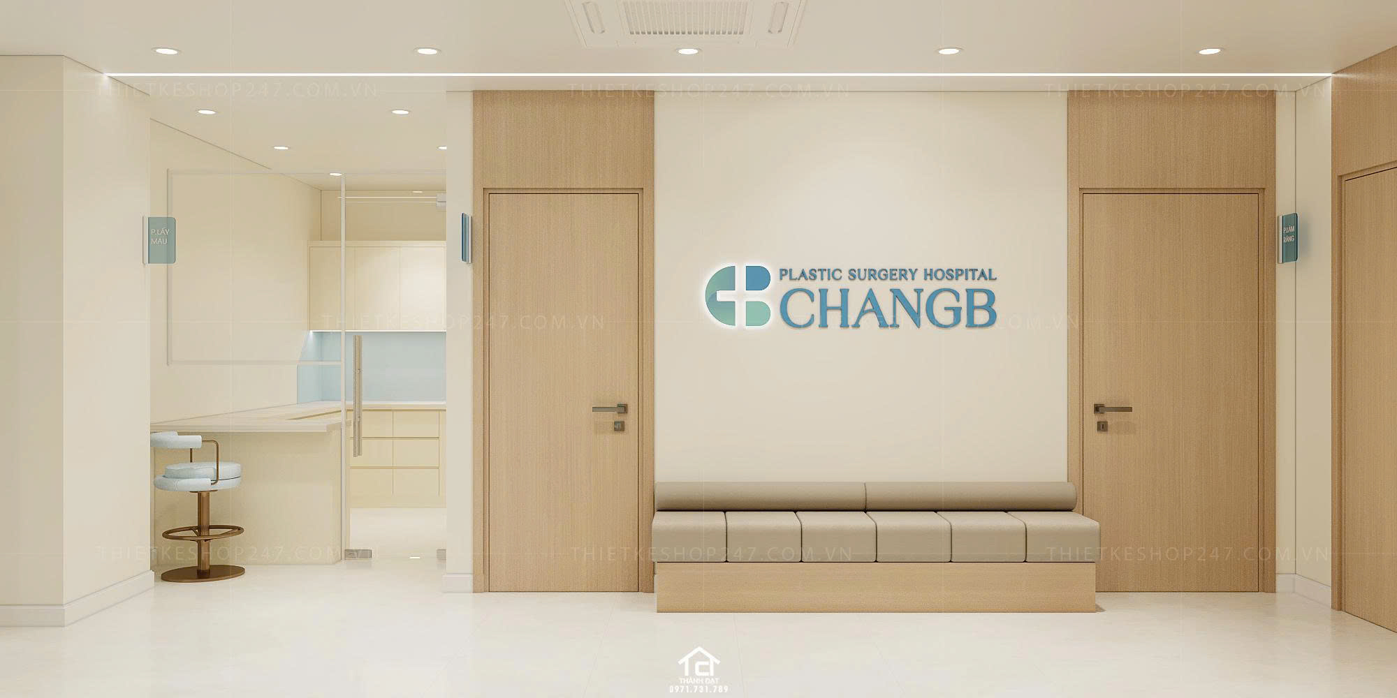 thiết kế spa đẹp sinh động