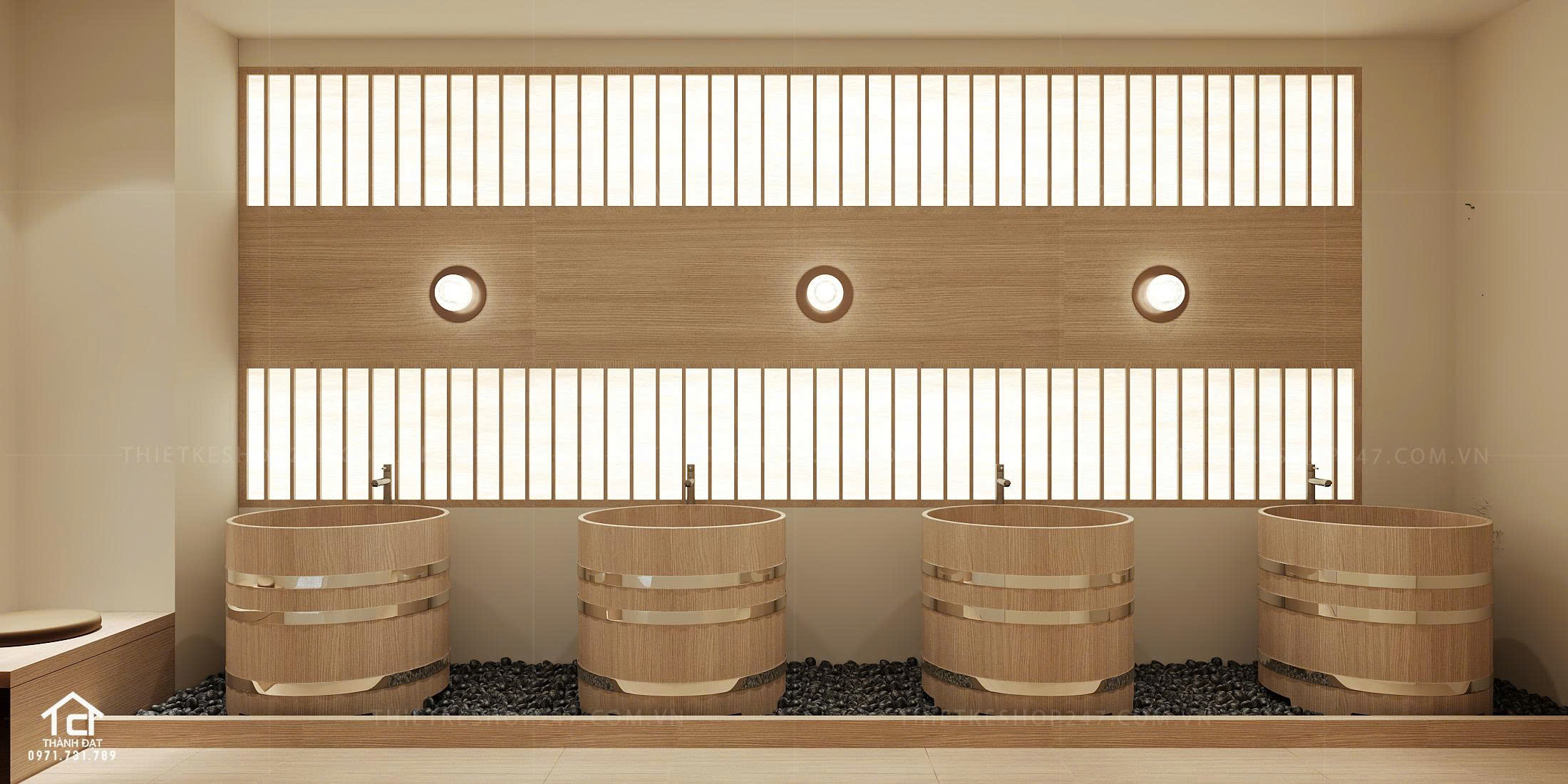 thiết kế spa đẹp sinh động