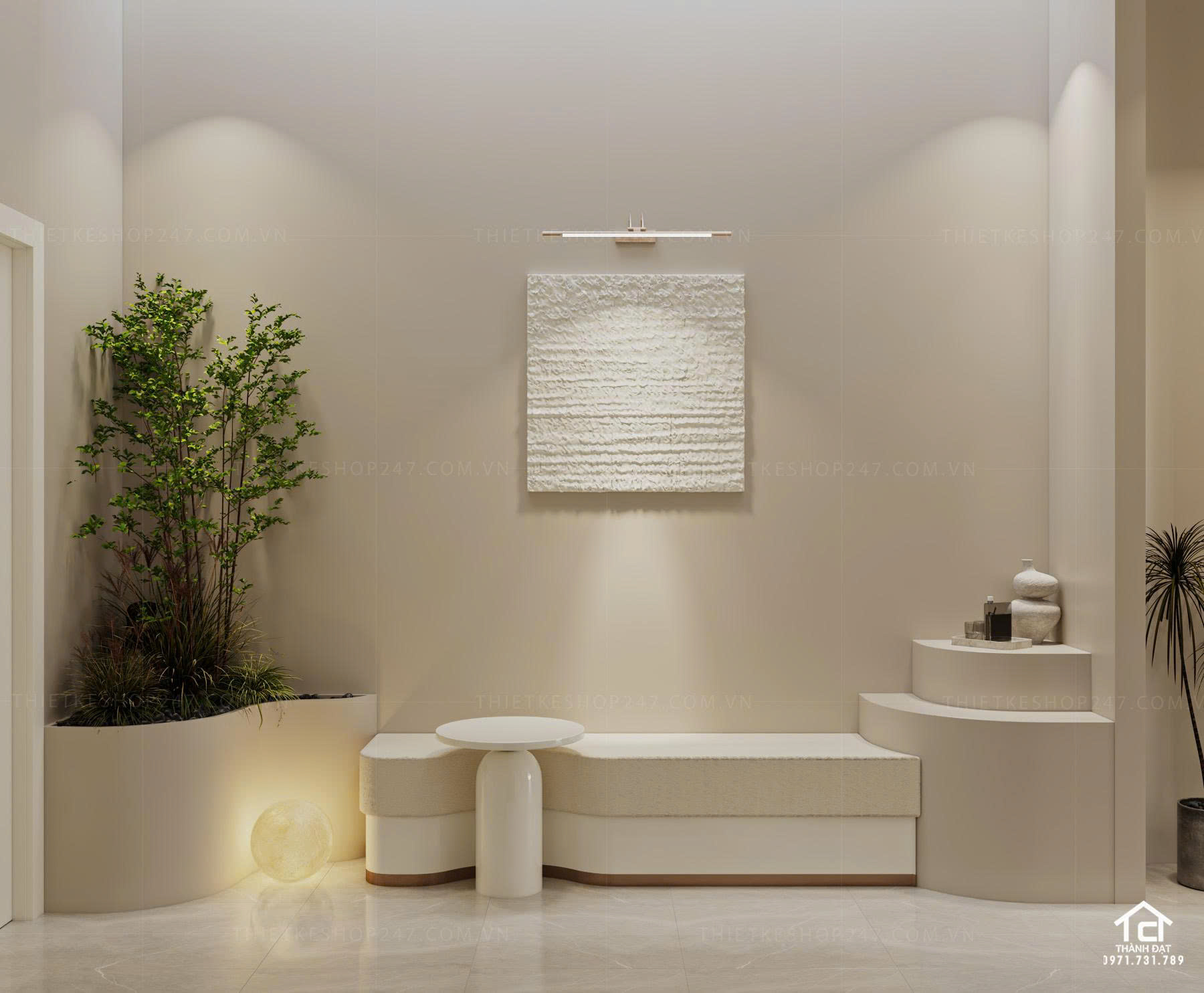 thiết kế spa đẹp sinh động