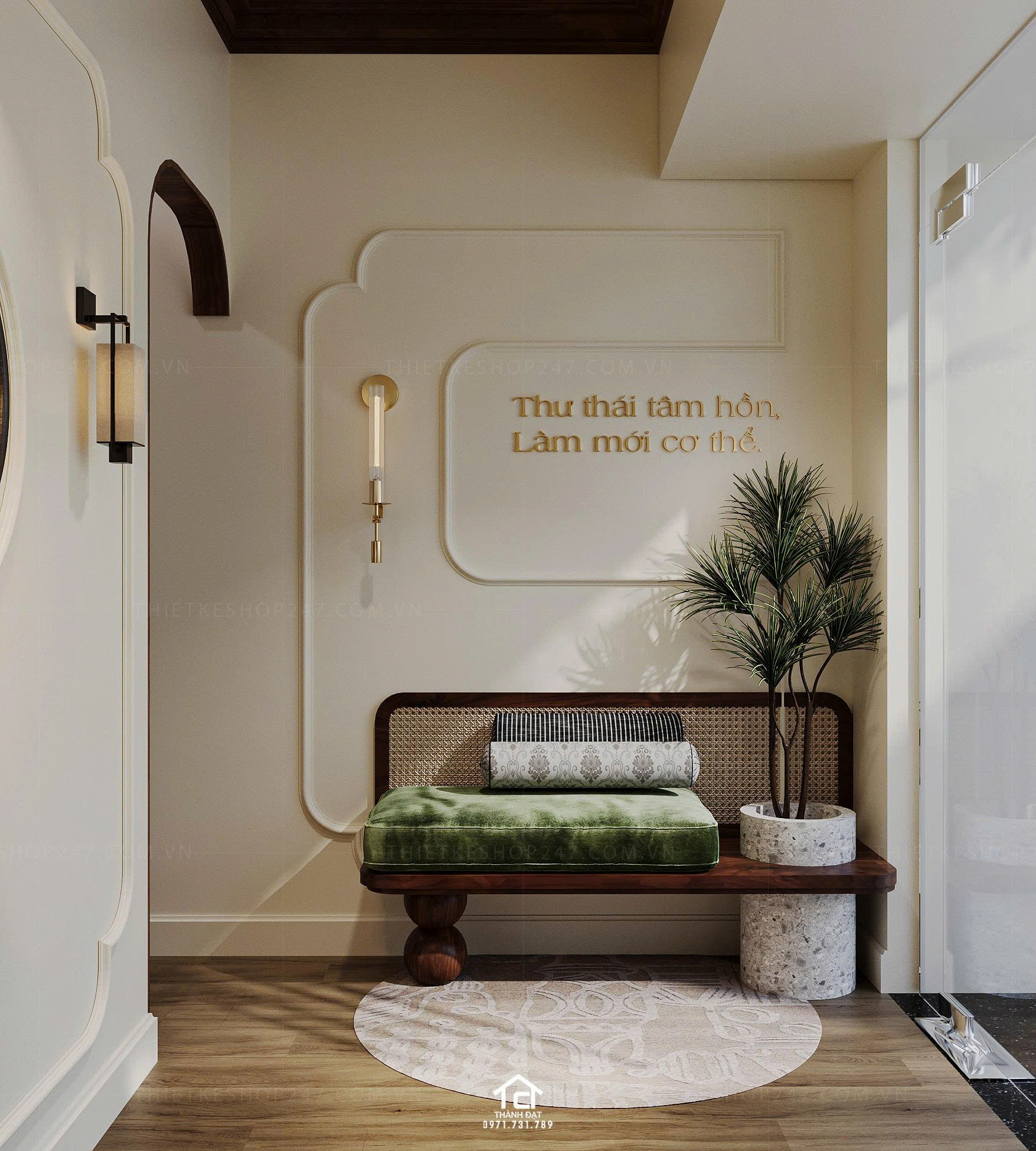 thiết kế spa đẹp sinh động