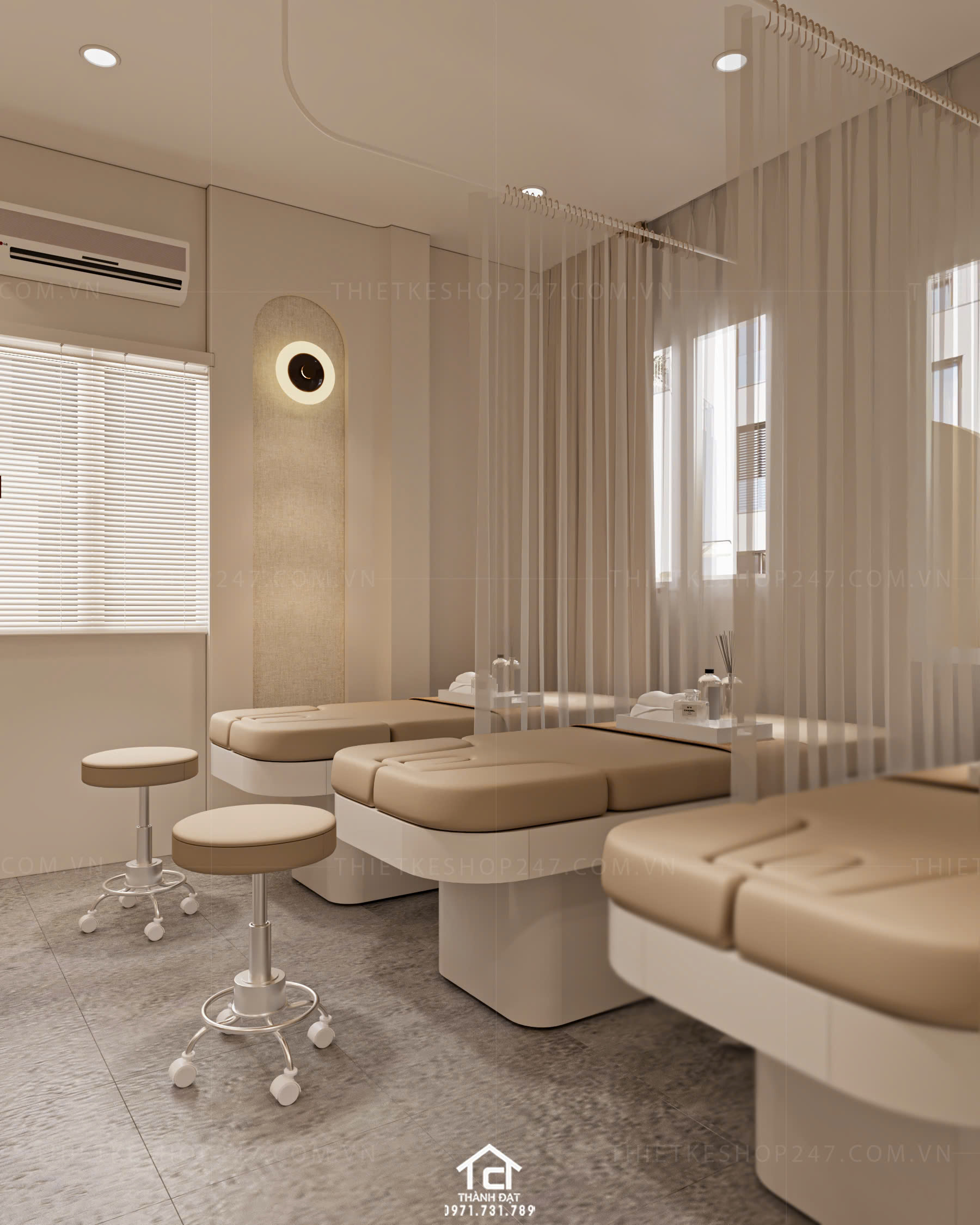 Thiết kế spa đẹp sinh động