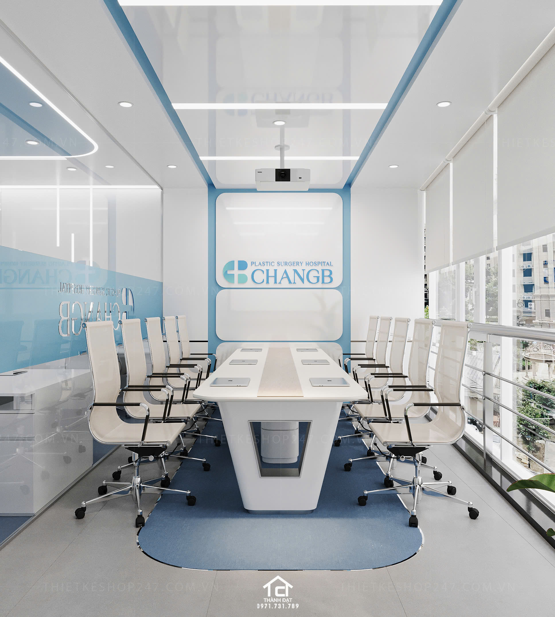 thiết kế spa đẹp thoáng mát