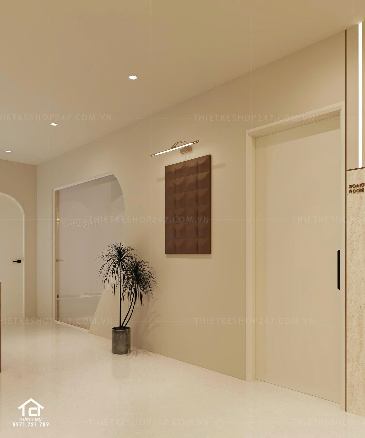 thiết kế spa đẹp thu hút