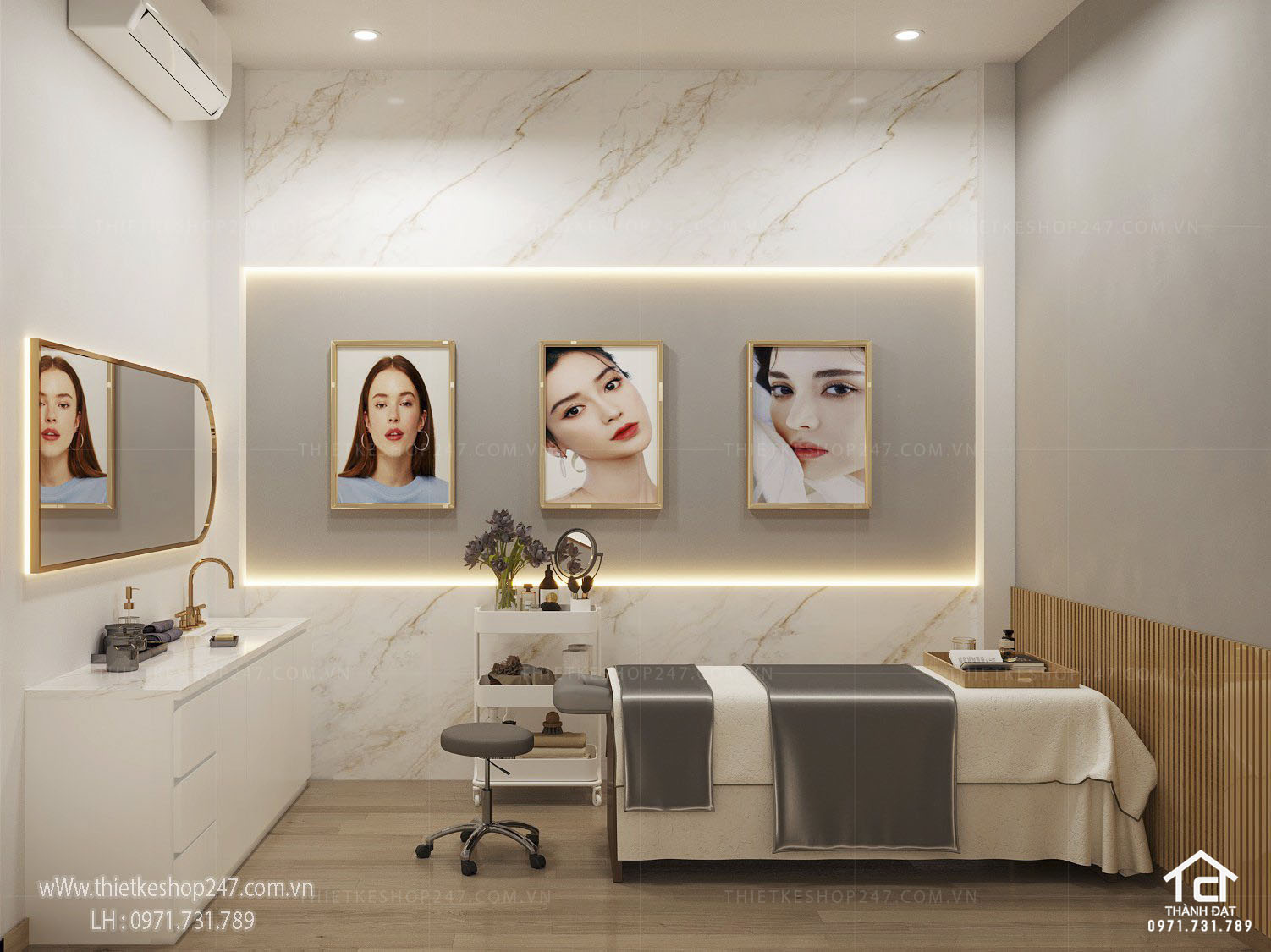 thiết kế spa đẹp thu hút