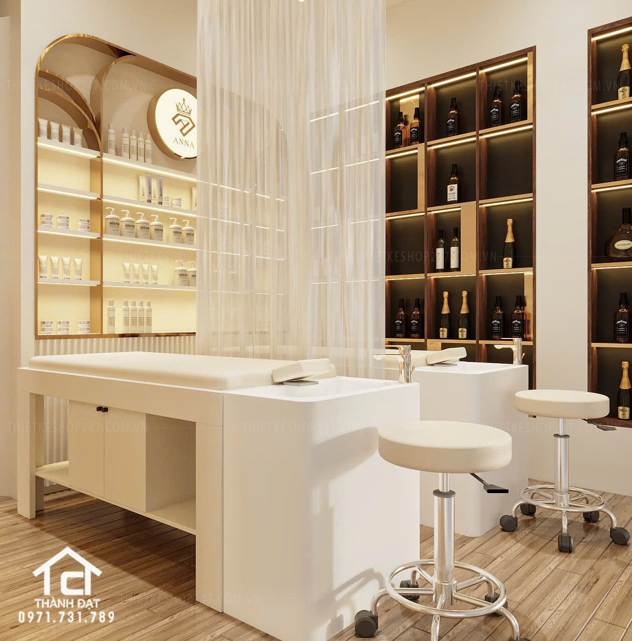 Mẫu thiết kế spa đẹp sang chảnh và hiện đại – ANNA BEAUTY RELAX