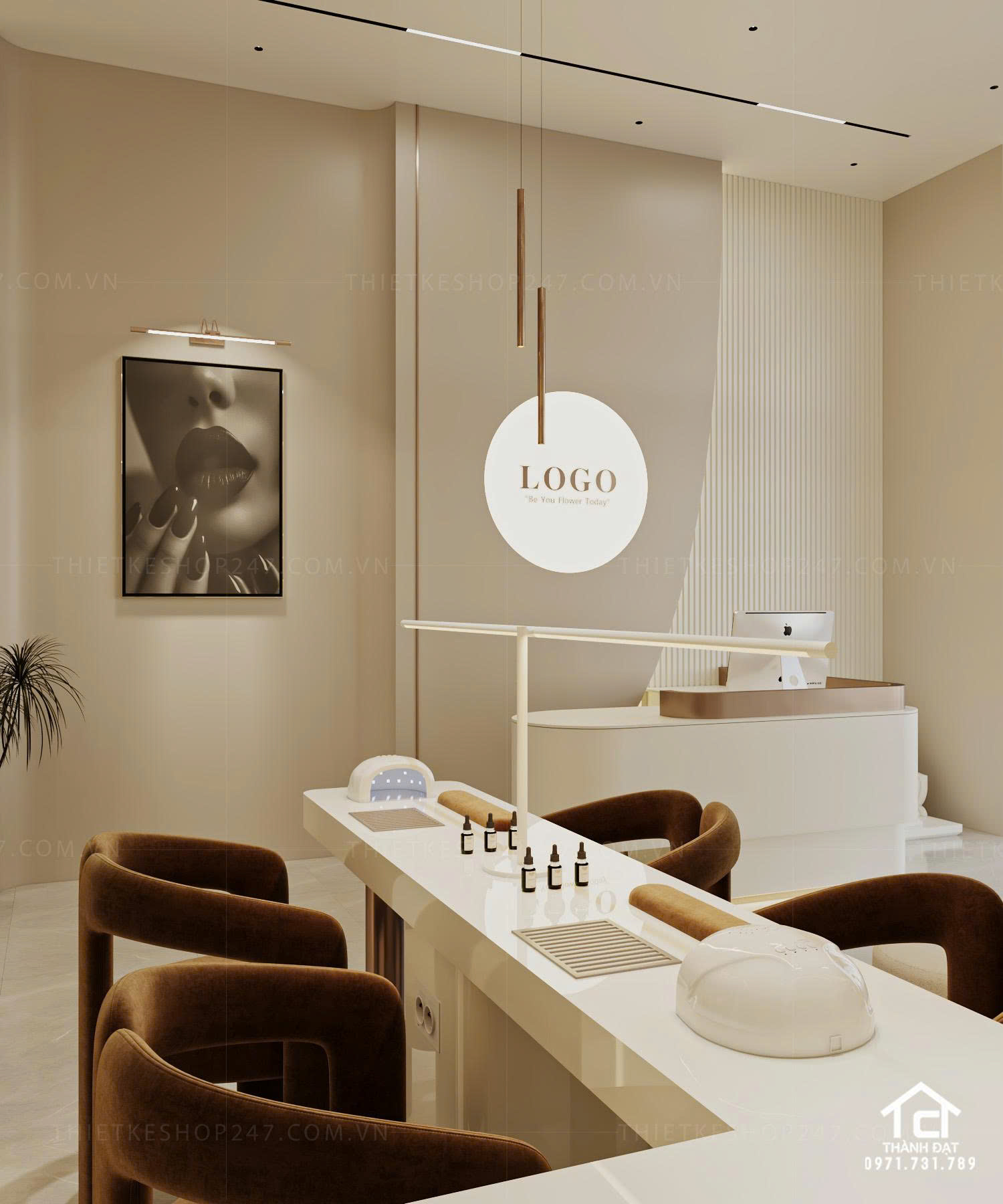 Thiết kế spa đẹp tinh tế và sang trọng