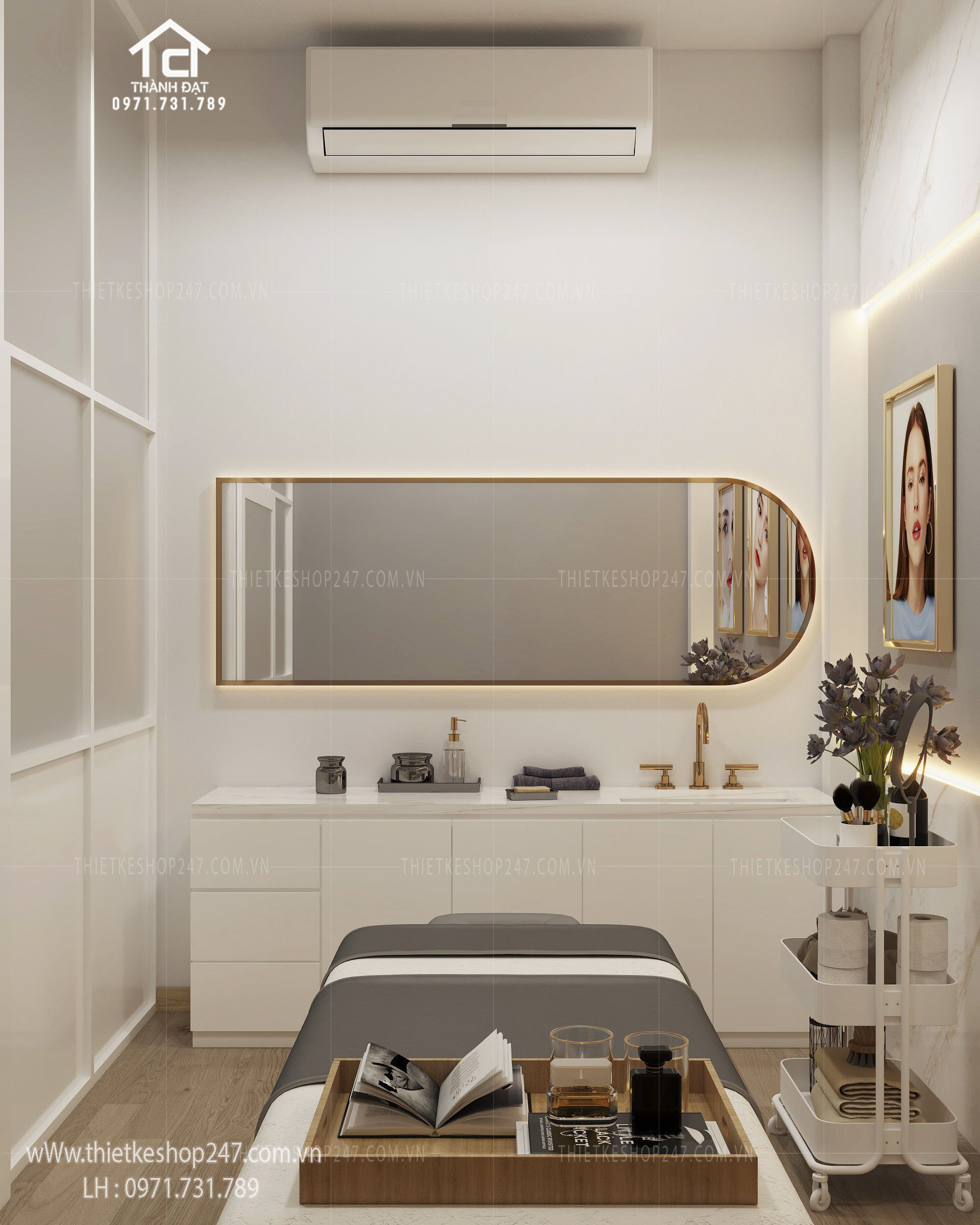thiết kế spa đẹp tinh tế