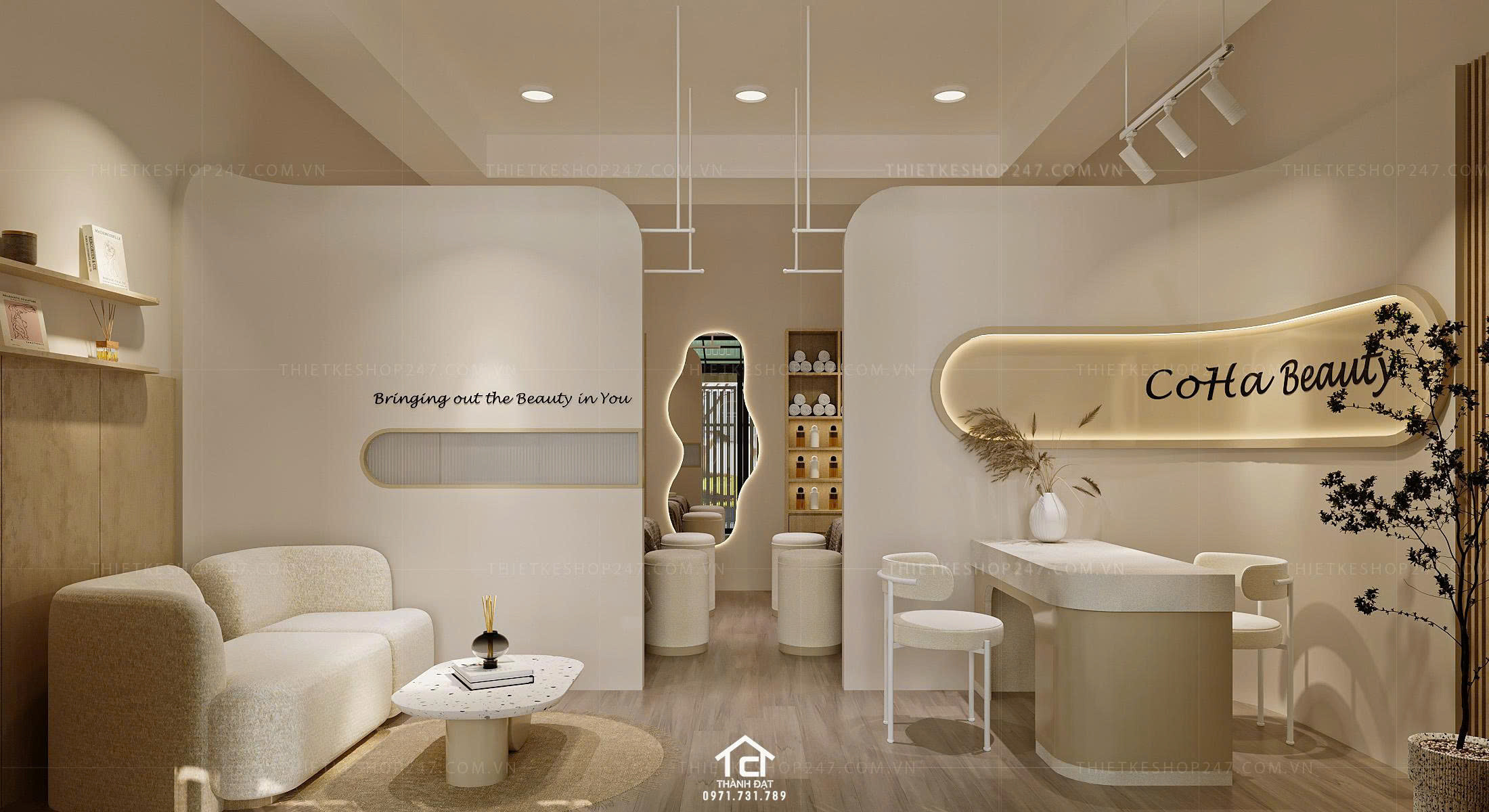 thiết kế spa đẹp tinh tế