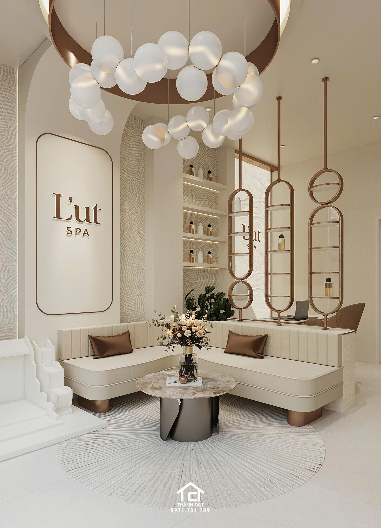 thiết kế spa đẹp tinh tế