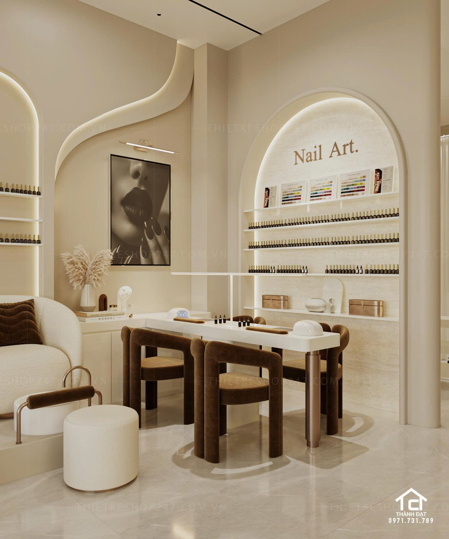 thiết kế spa đẹp tinh tế