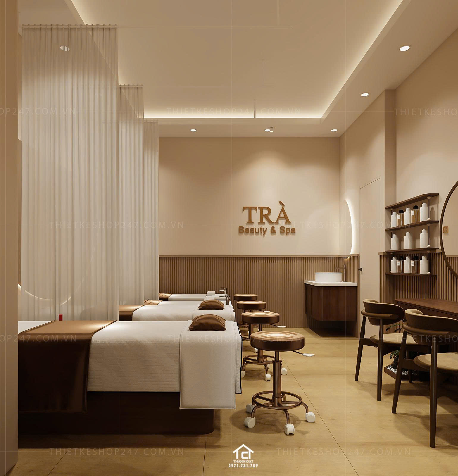 thiết kế spa đẹp tinh tế