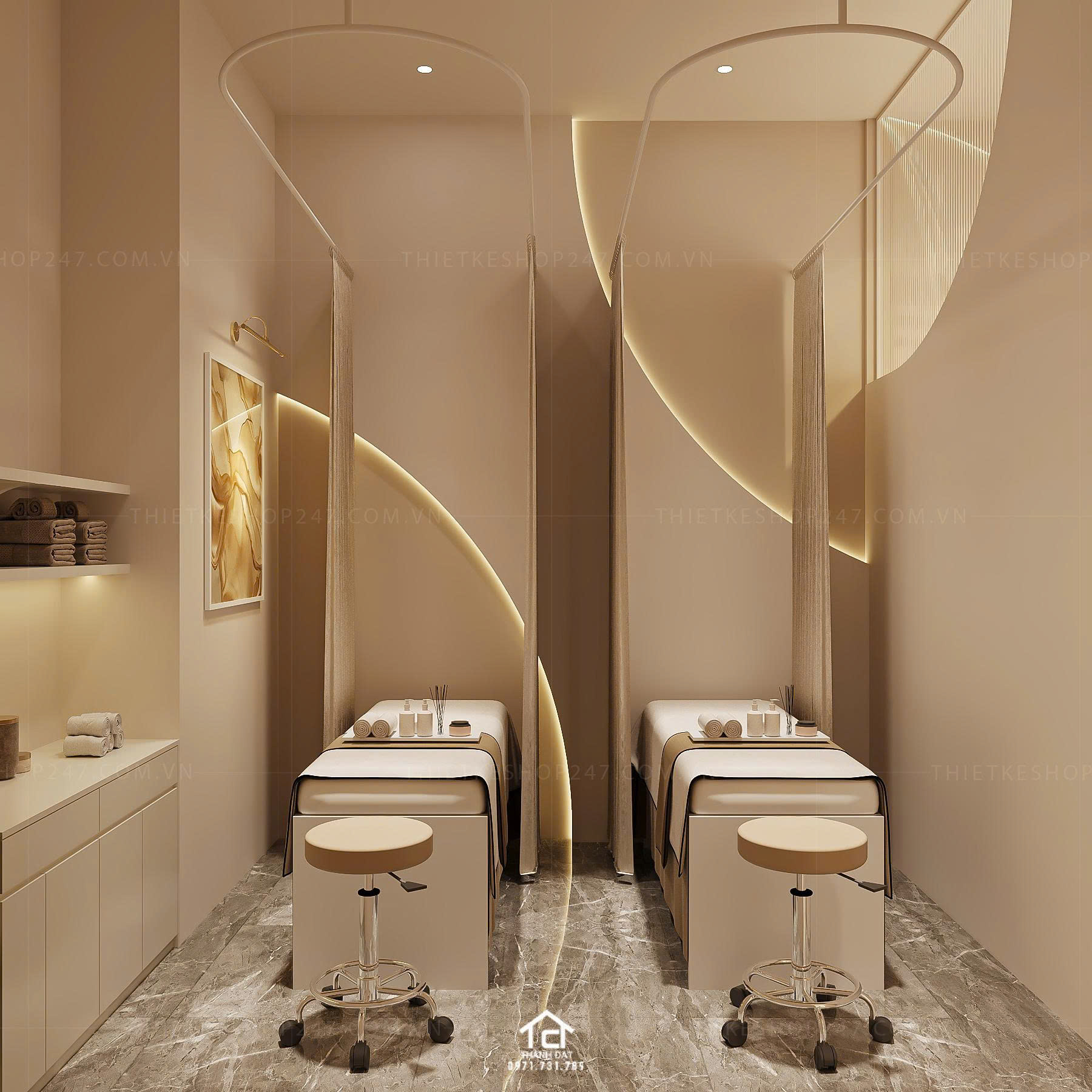 thiết kế spa đẹp tinh tế