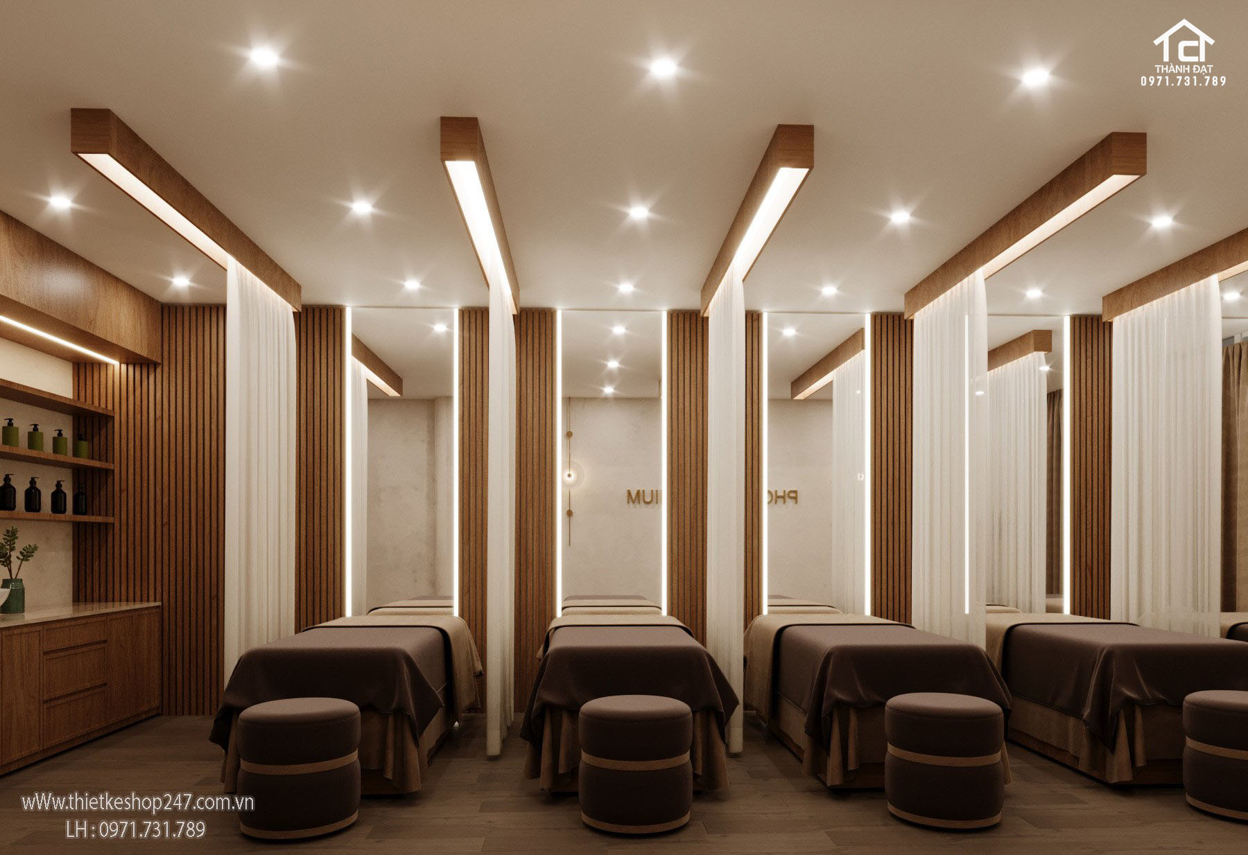 Ý tưởng thiết kế spa đẹp tinh tế và sang trọng – PHOENIX PREMIUM SPA