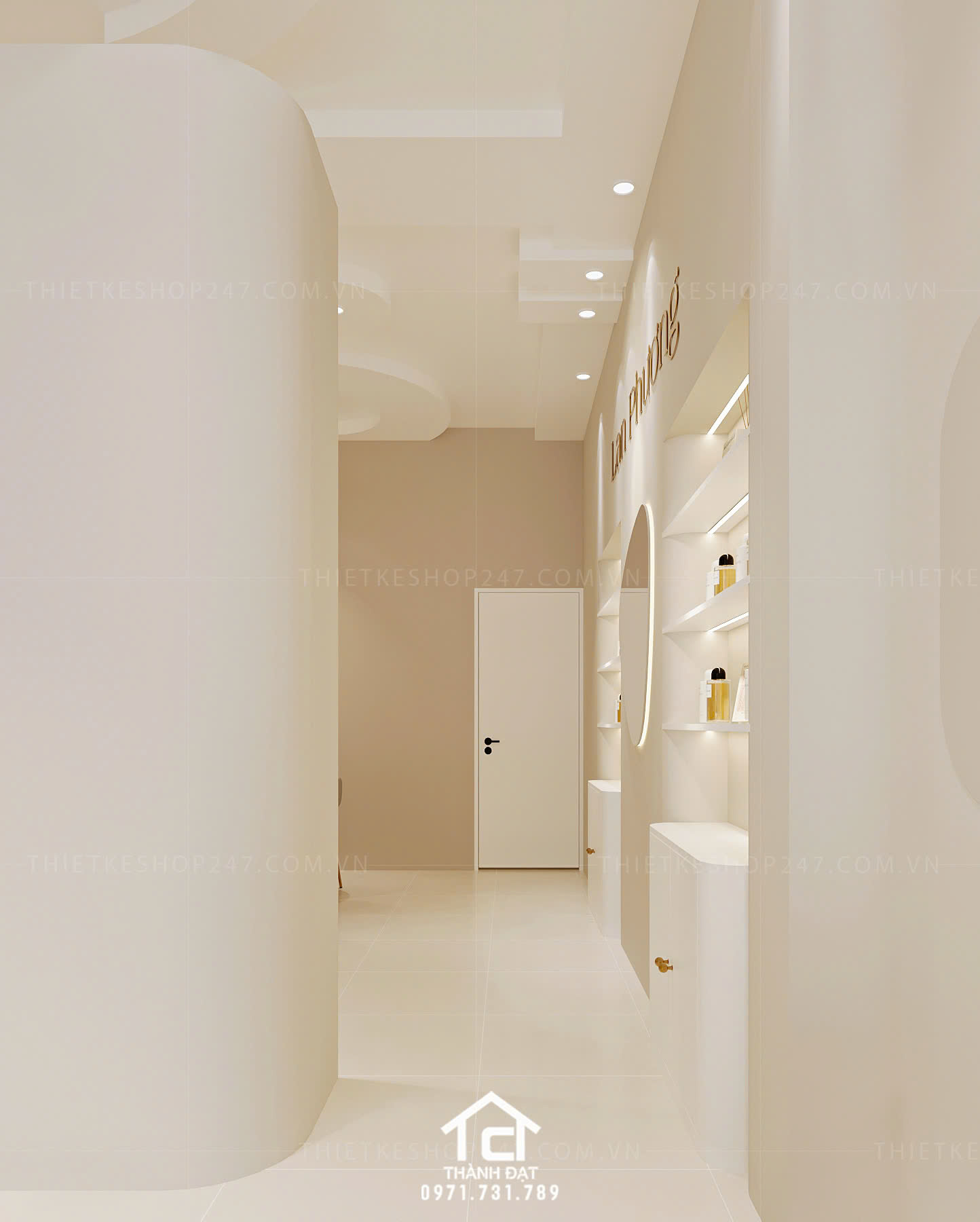 thiết kế spa đẹp trẻ trung