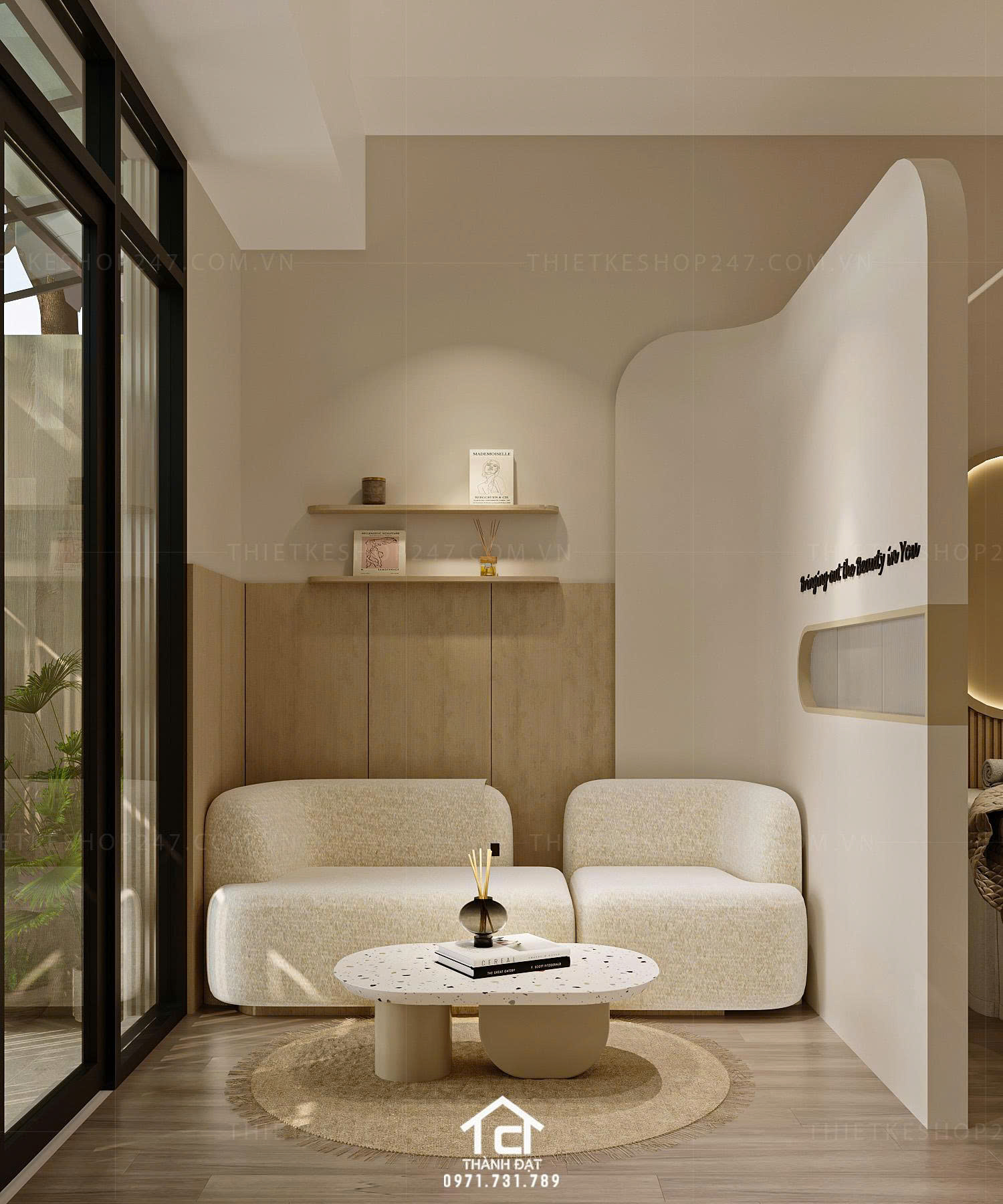 thiết kế spa đẹp trẻ trung