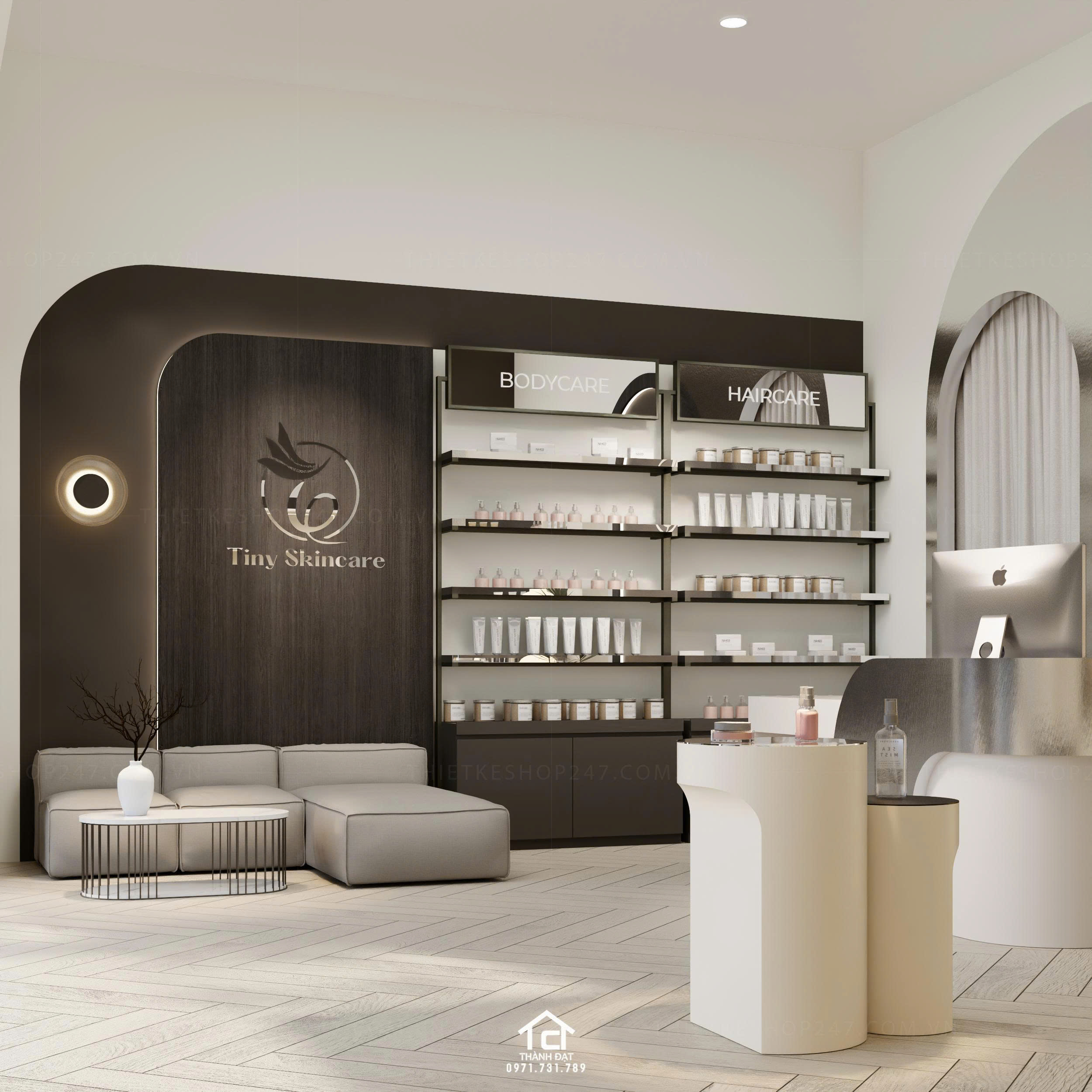 thiết kế spa đẹp trẻ trung