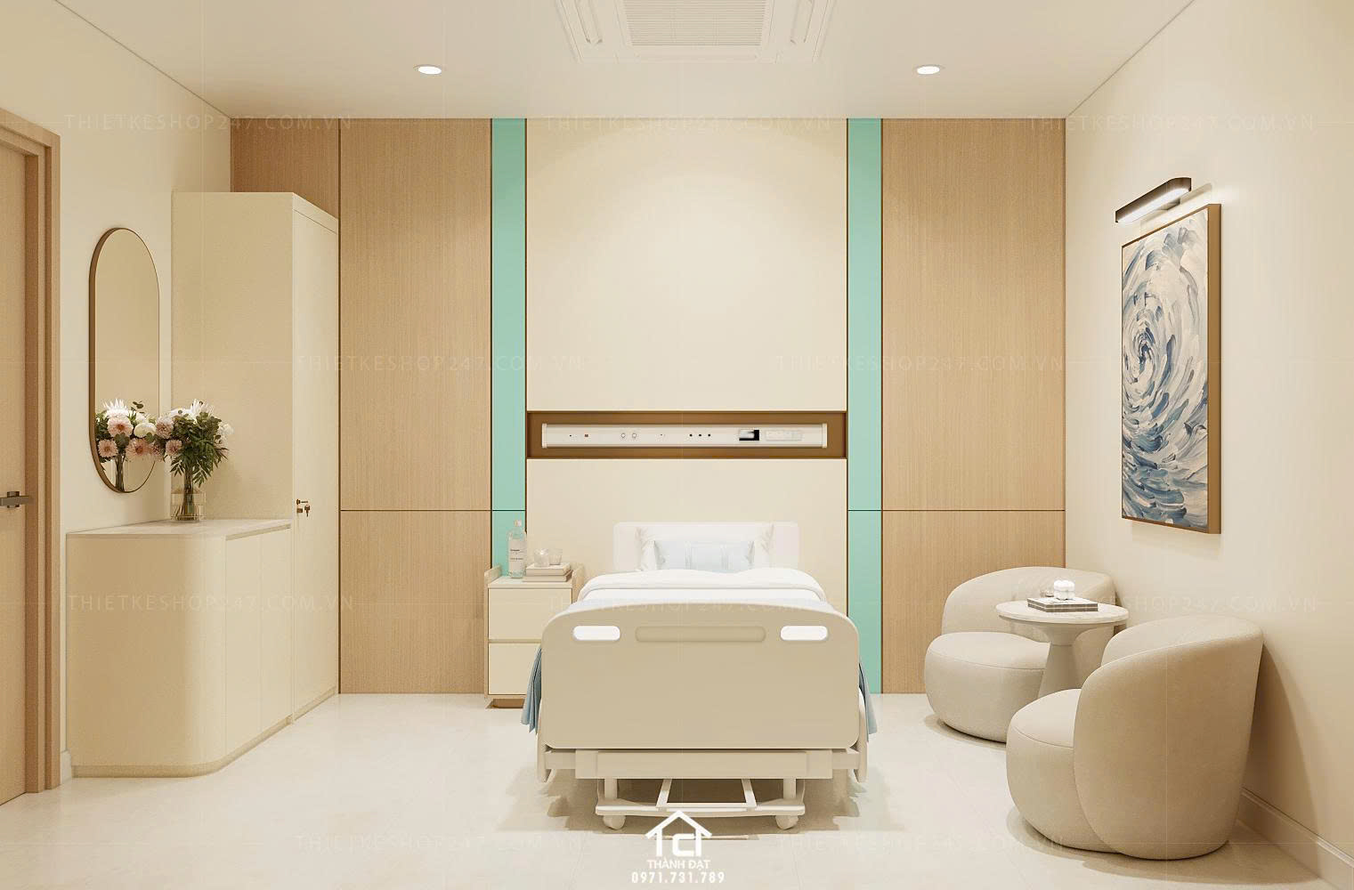 thiết kế spa đẹp trẻ trung