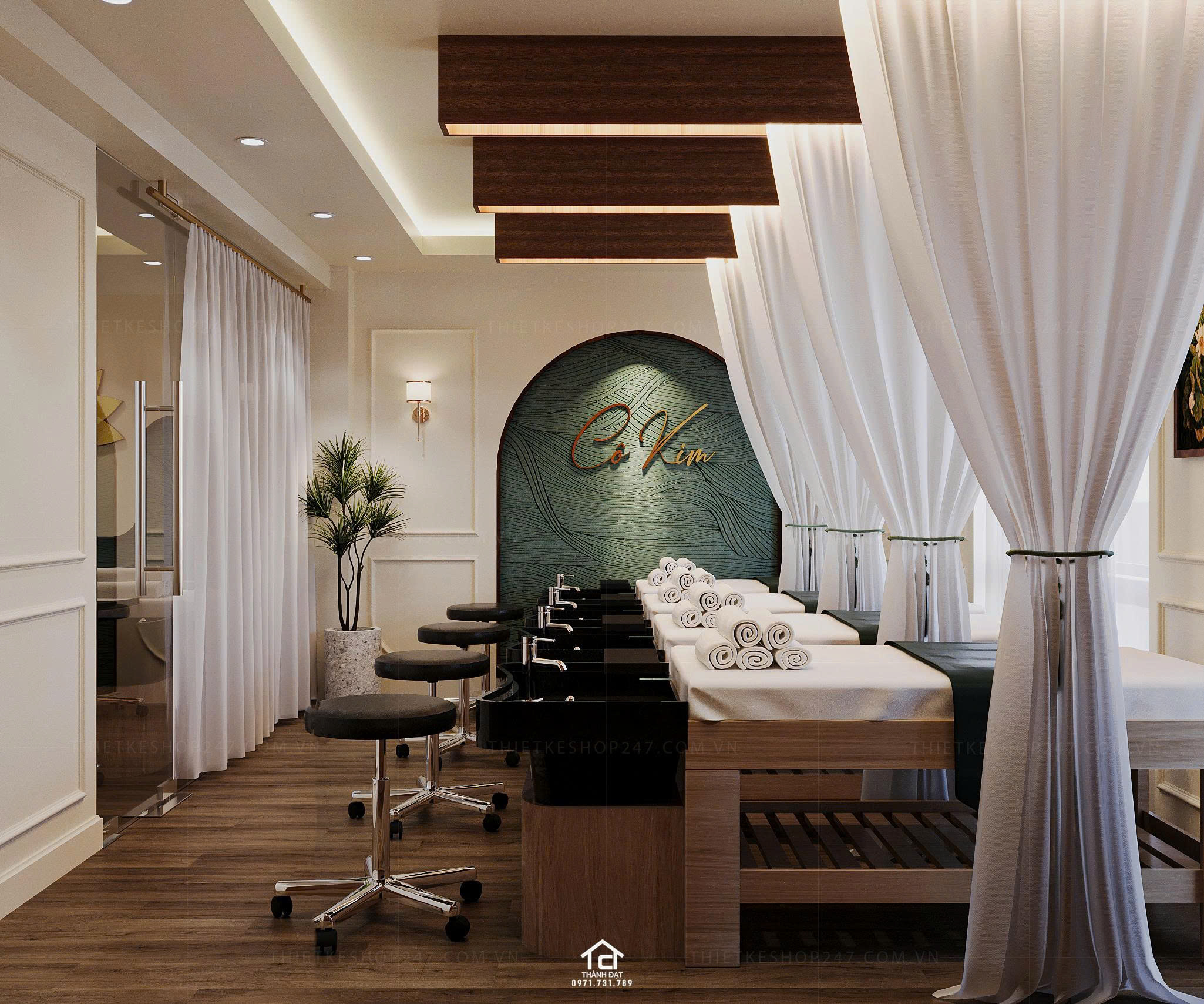 thiết kế spa đẹp trẻ trung