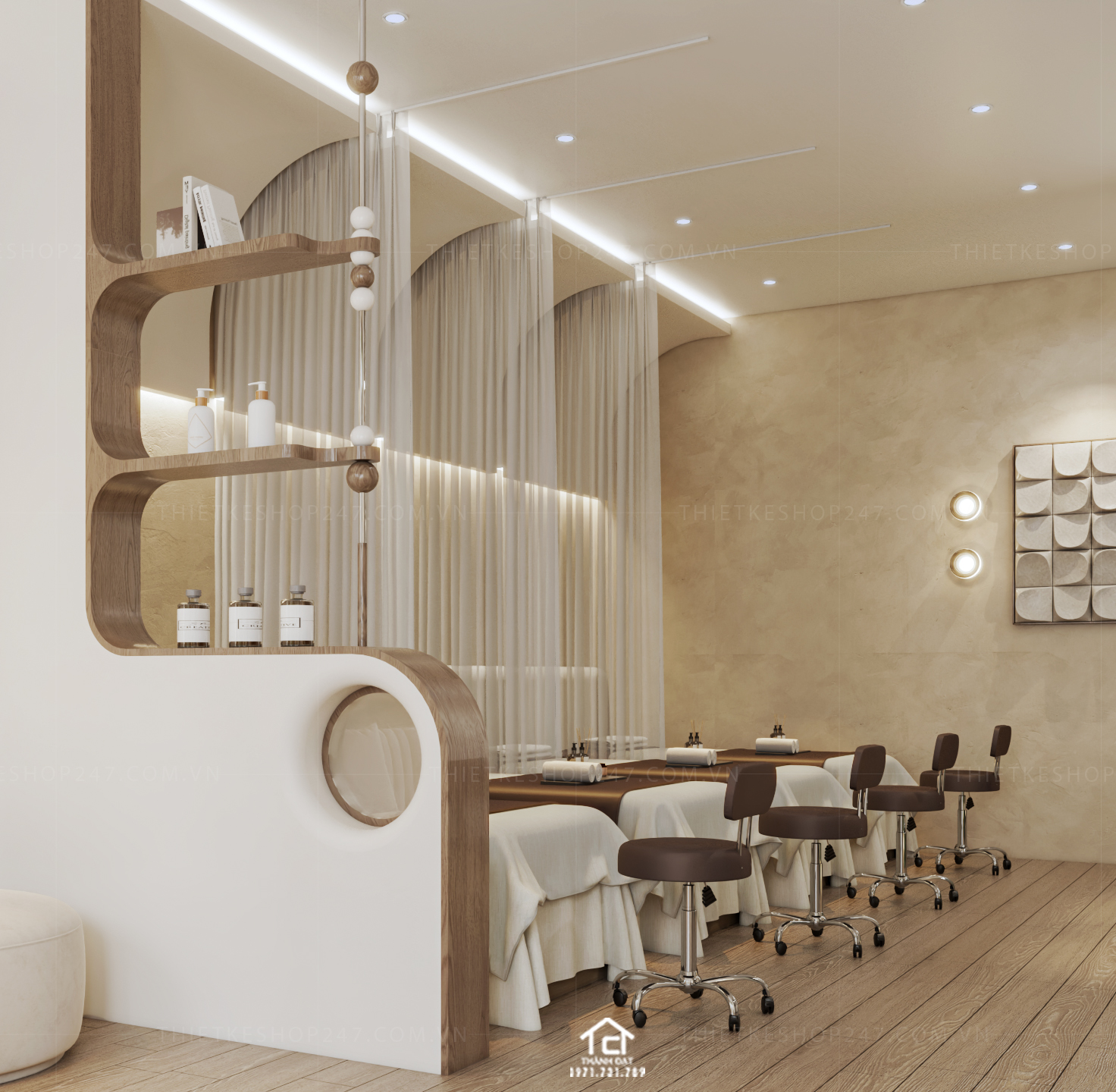 thiết kế spa đẹp trẻ trung