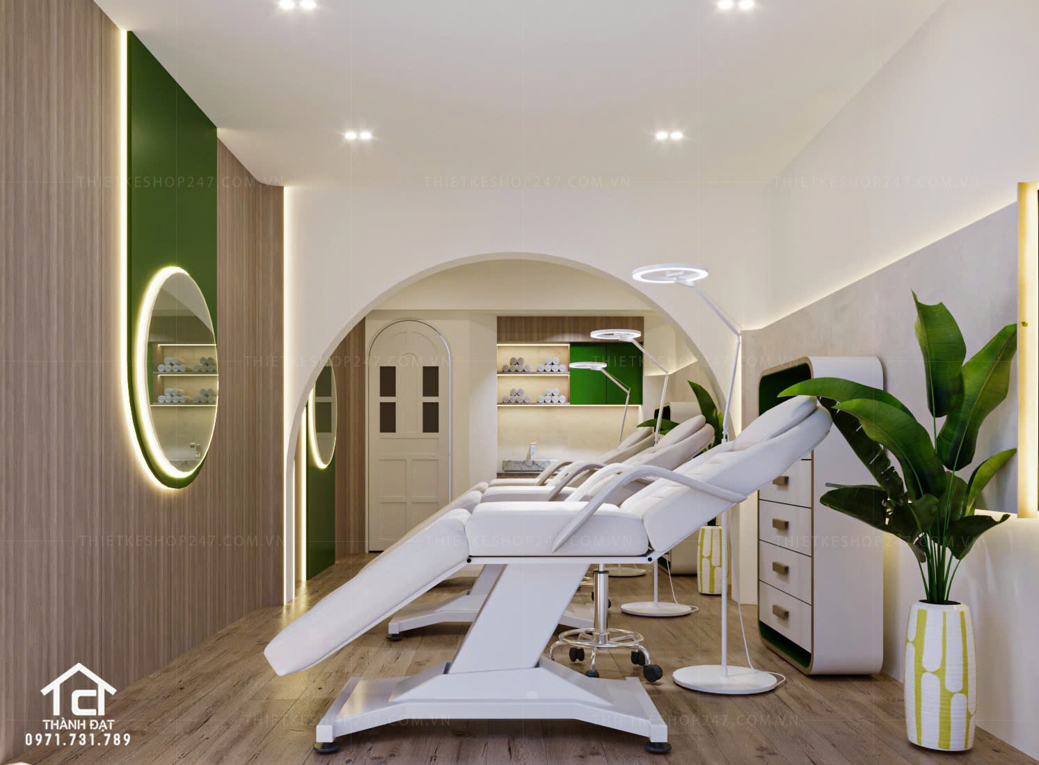 Mẫu thiết kế spa đẹp sang chảnh và hiện đại – Genus
